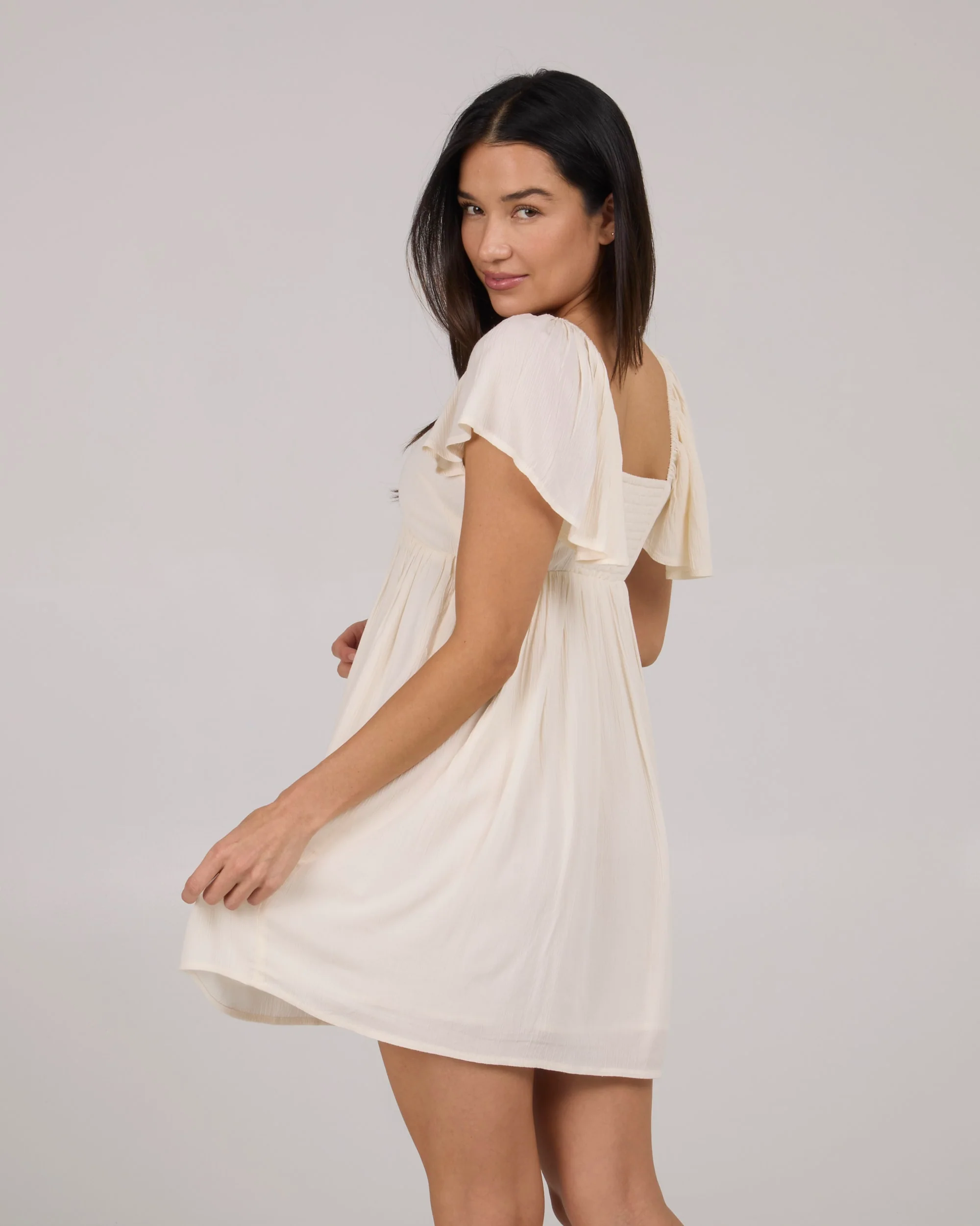 Mainland Dress - Off White - Image 6