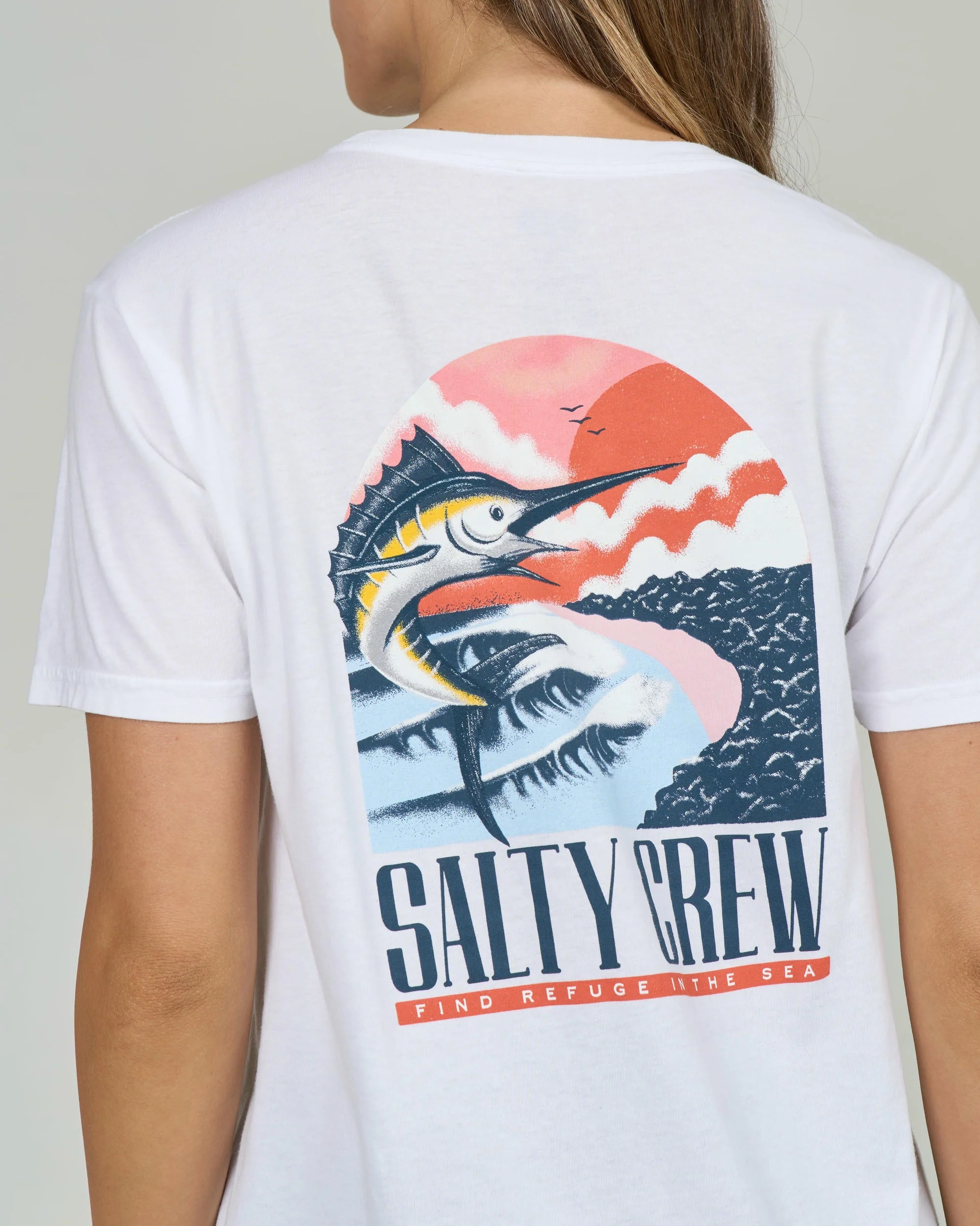 Marlin Paradise B.f. Tee - White - Image 4