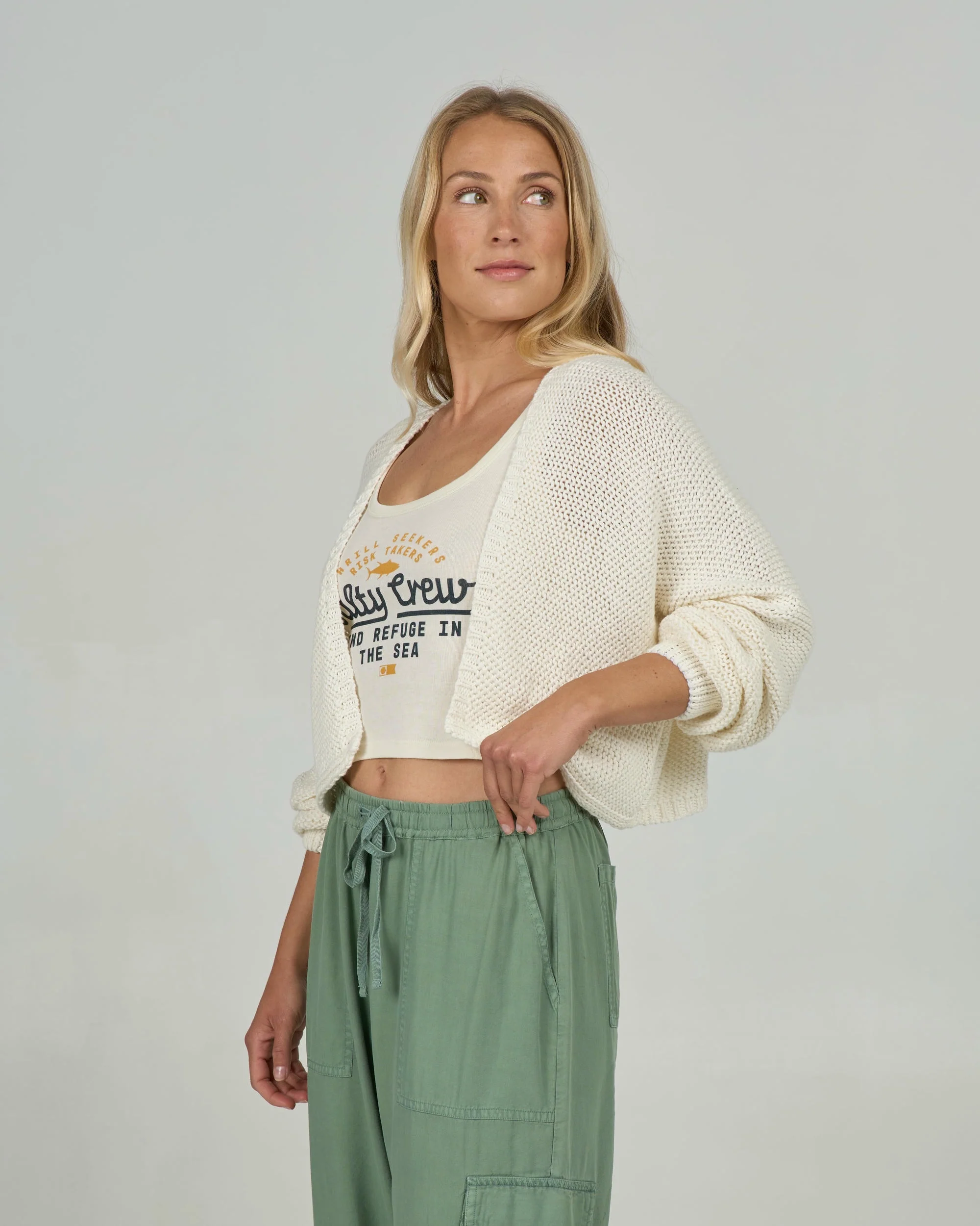Navigator Cardigan - Off White - Image 7