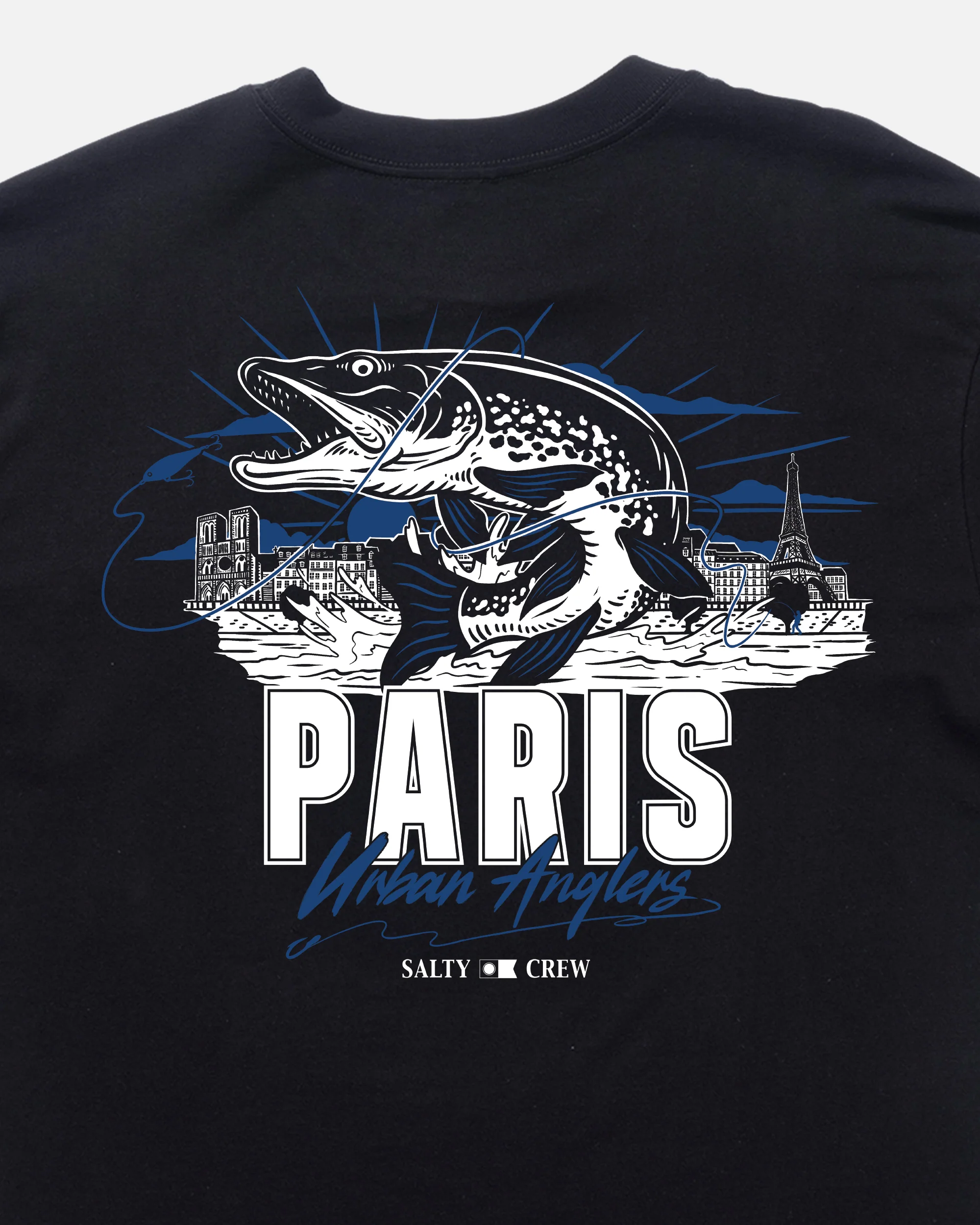 Paris Urban Angler Ss Tee - Black - Image 2