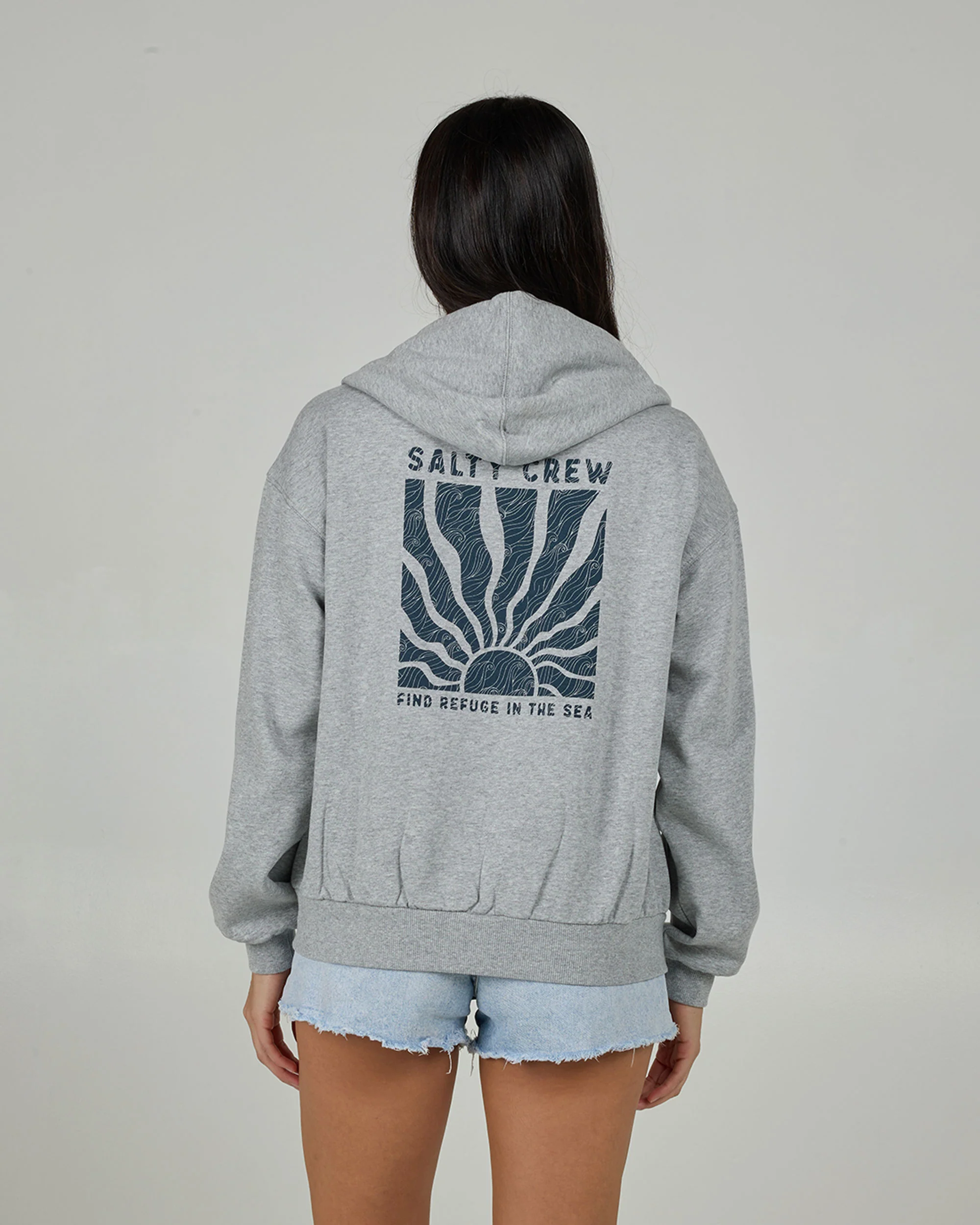 Perfect Set Zip Hoody - Athletic Heather - Image 2