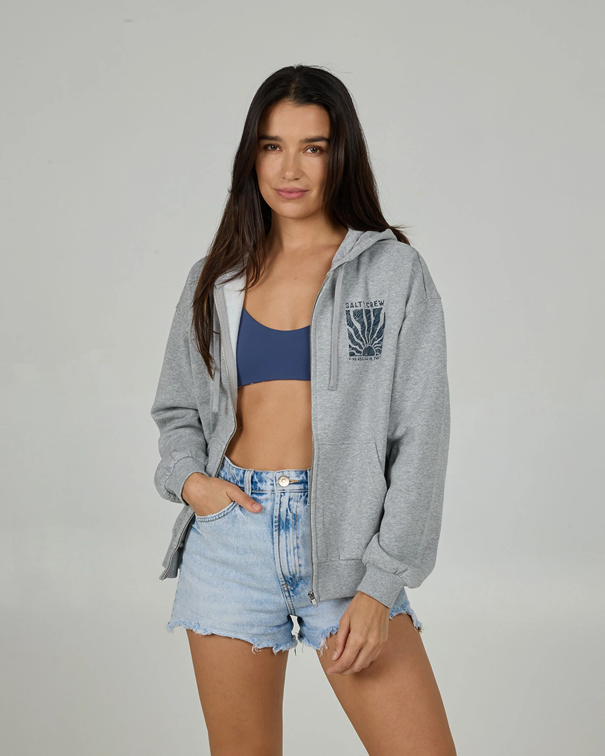 Perfect Set Zip Hoody - Athletic Heather - Image 3