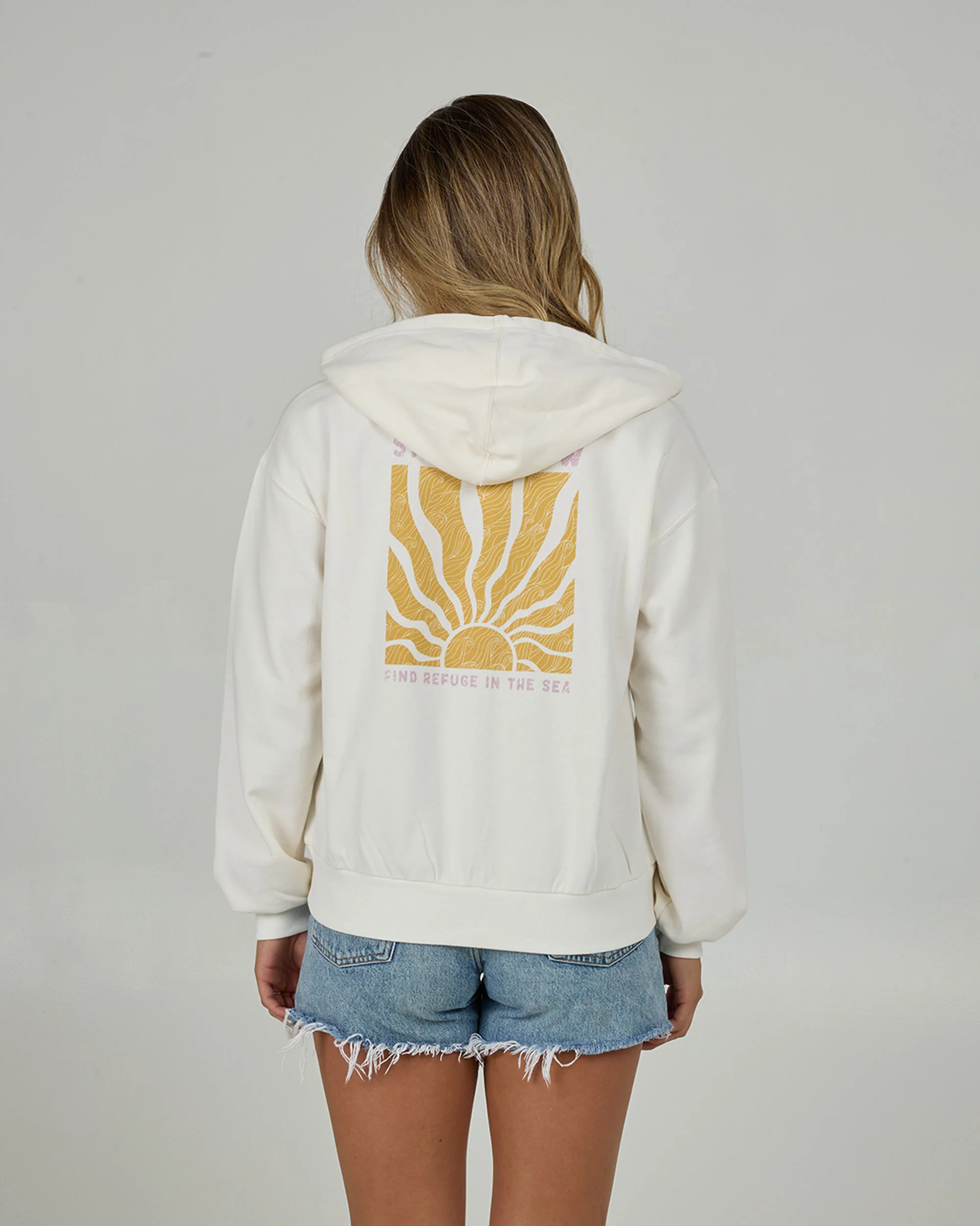 Perfect Set Zip Hoody - Off White - Image 3