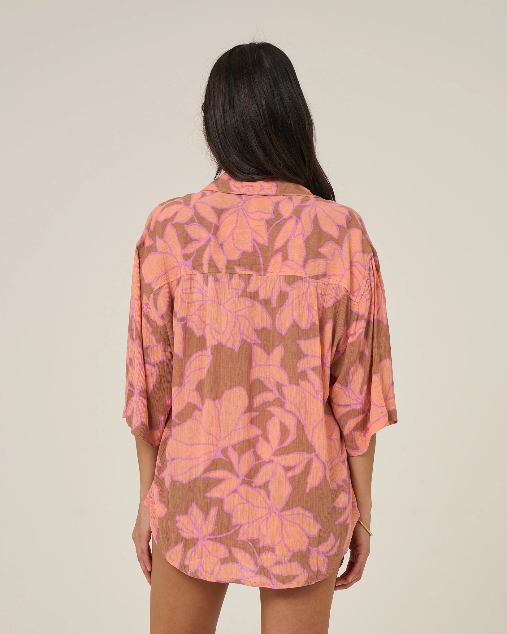 Rose Parade Tunic - Mocha - Image 2