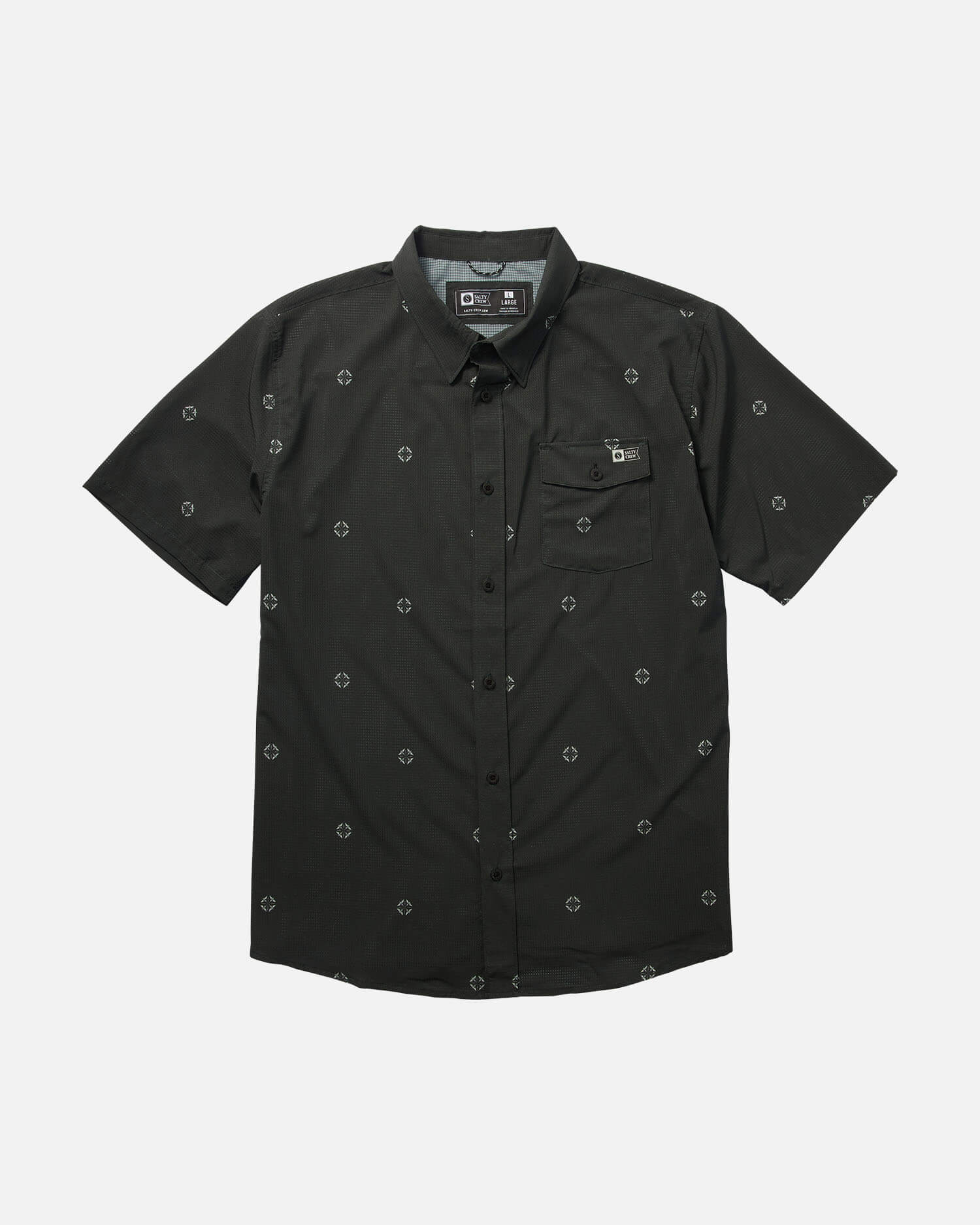 Sailfin Ss Perf Woven - Black