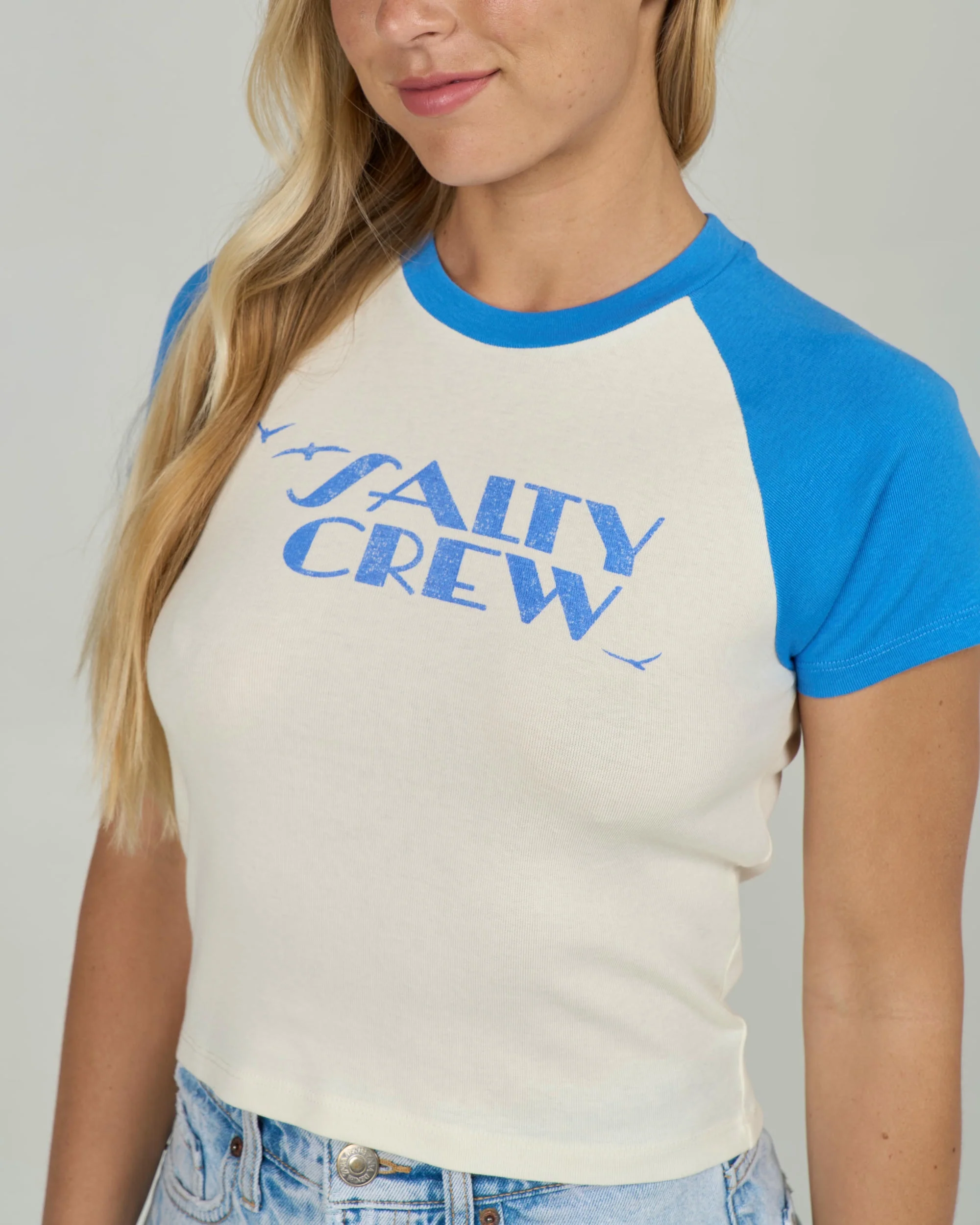 Sailors Delight Raglan Tee - Bold Blue - Image 3