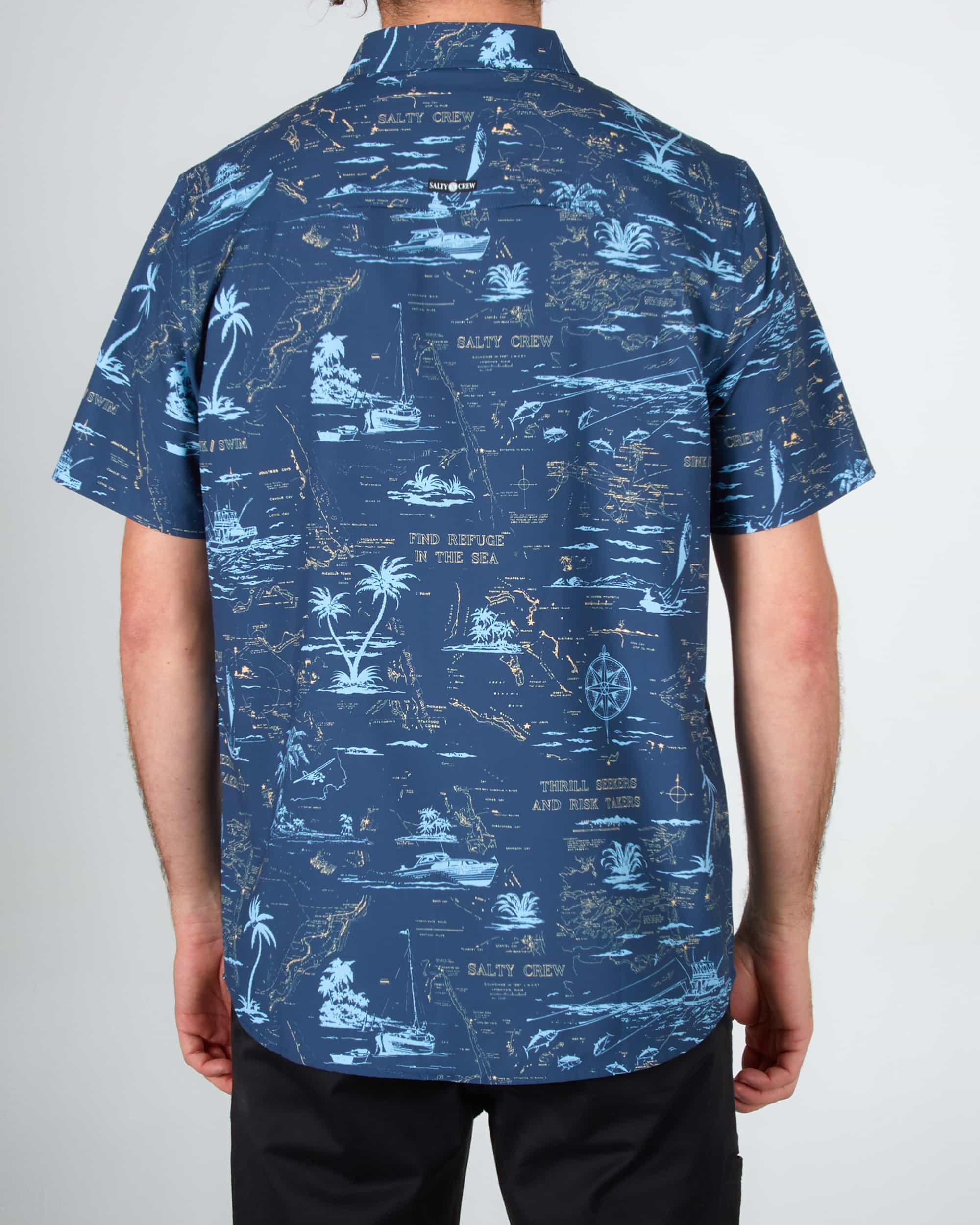 Seafarer S/S Tech Woven - Navy - Image 2