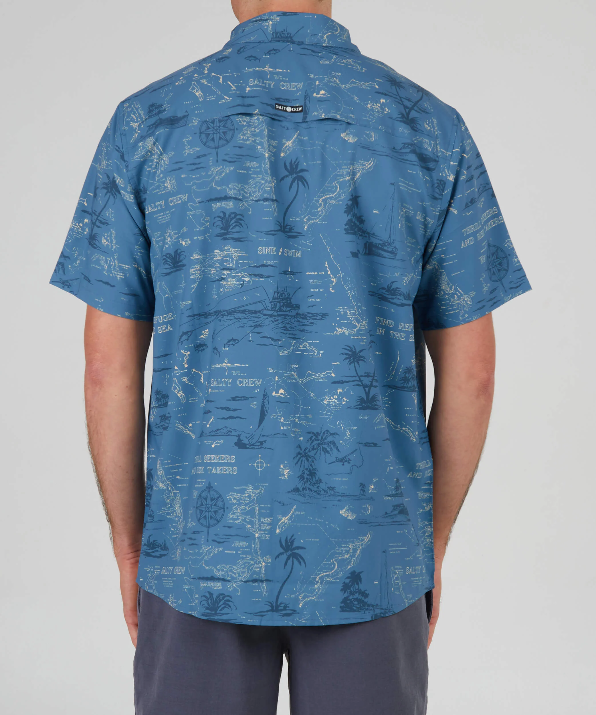 Seafarer S/S Tech Woven - Slate - Image 3