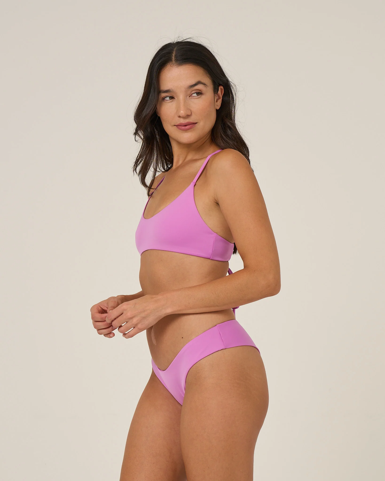 Seafarer Solids Bralette Top - Violet - Image 3