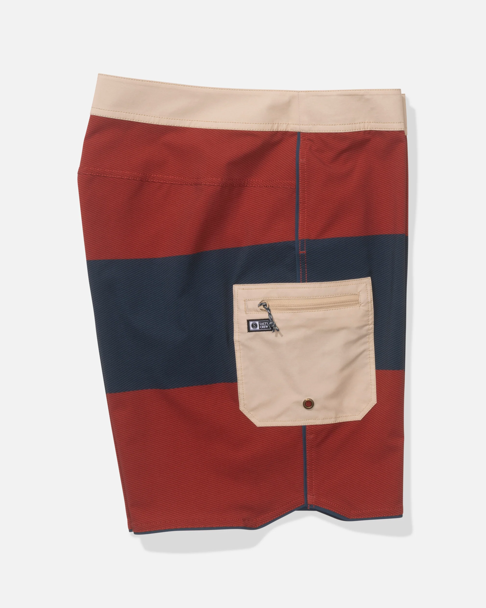 Session Blocked Boardshort - Washed Red - Image 4