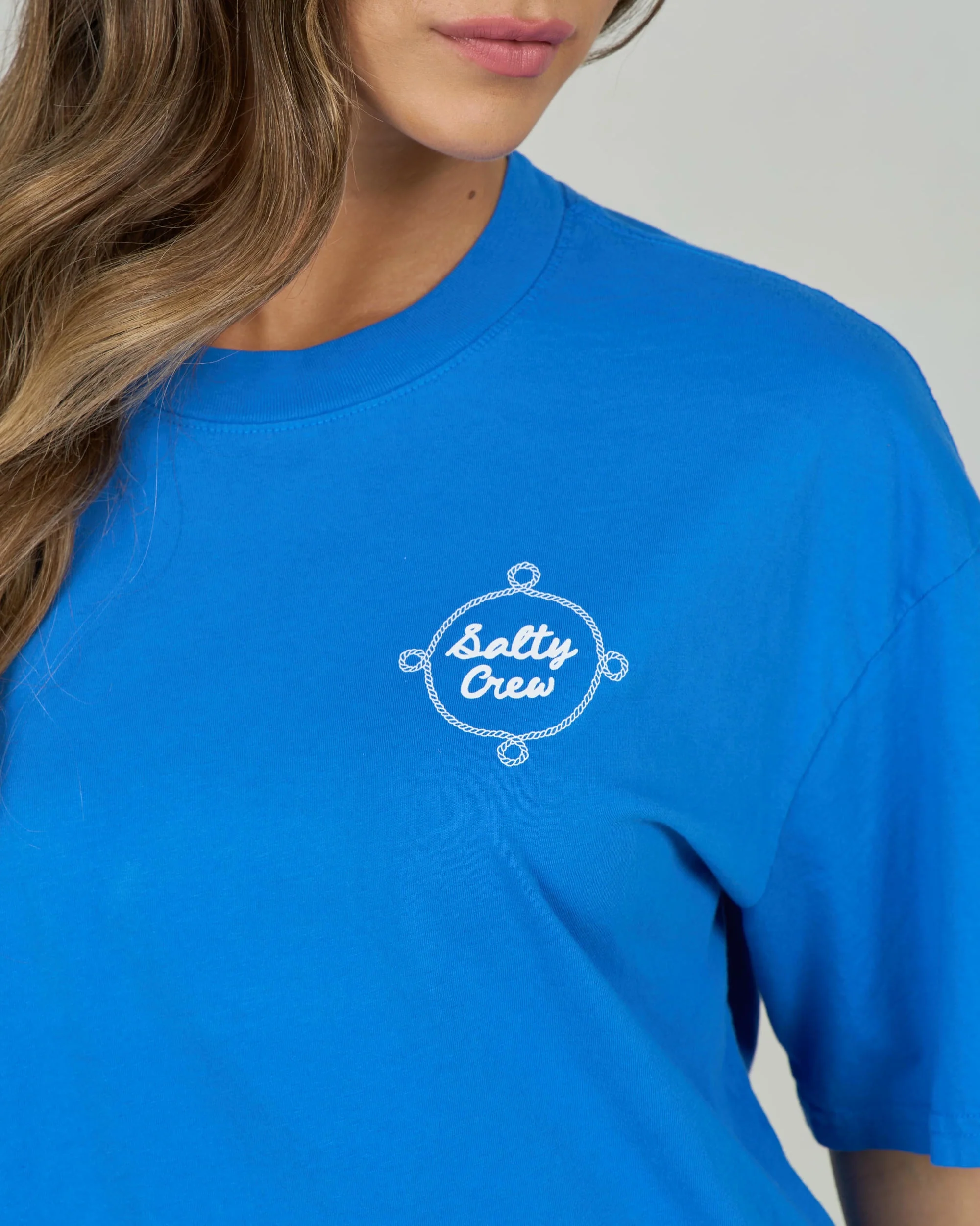 Shellbrate Skimmer Tee - Bold Blue - Image 3