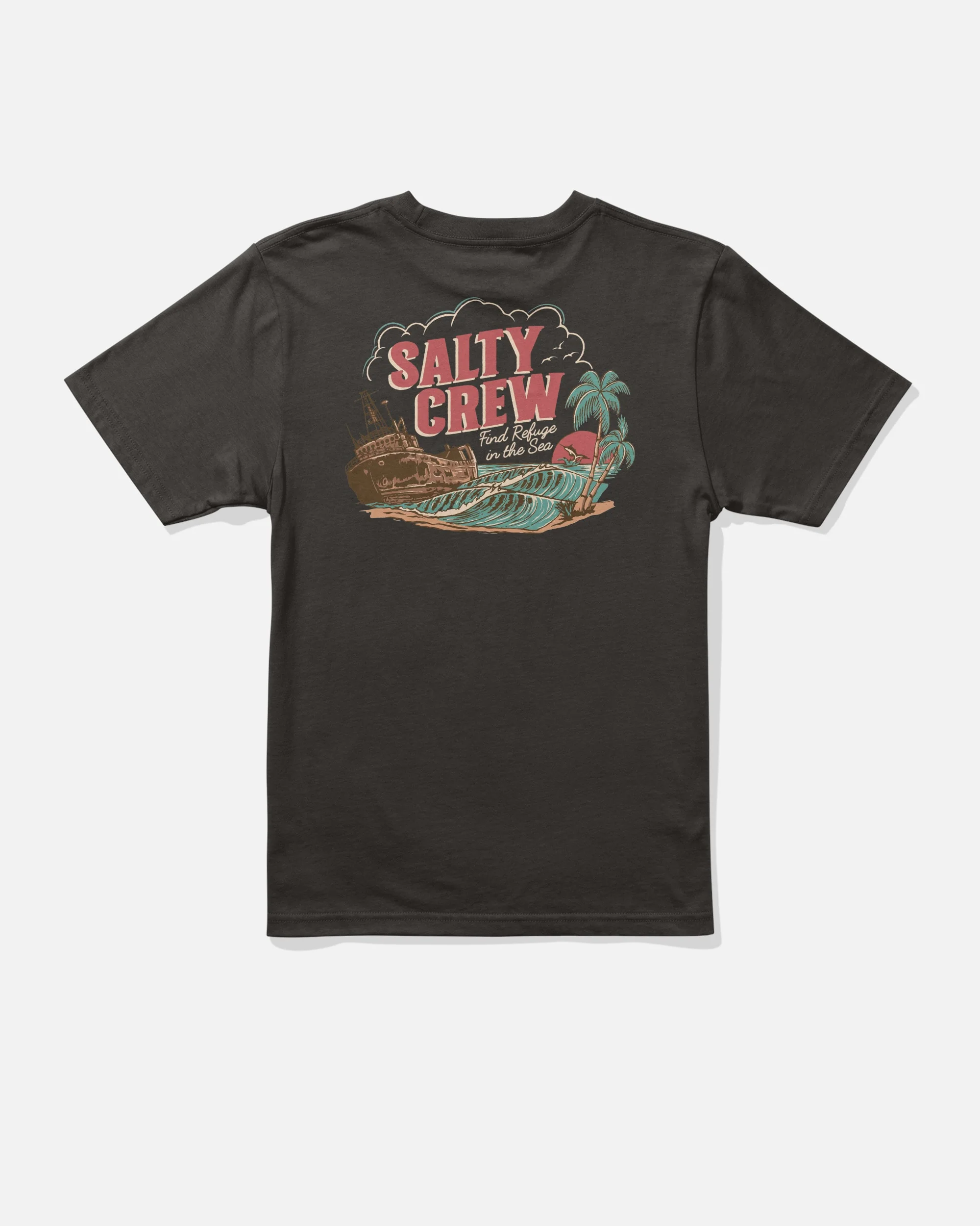 Shipwrecks  Ss Tee Kids - Black