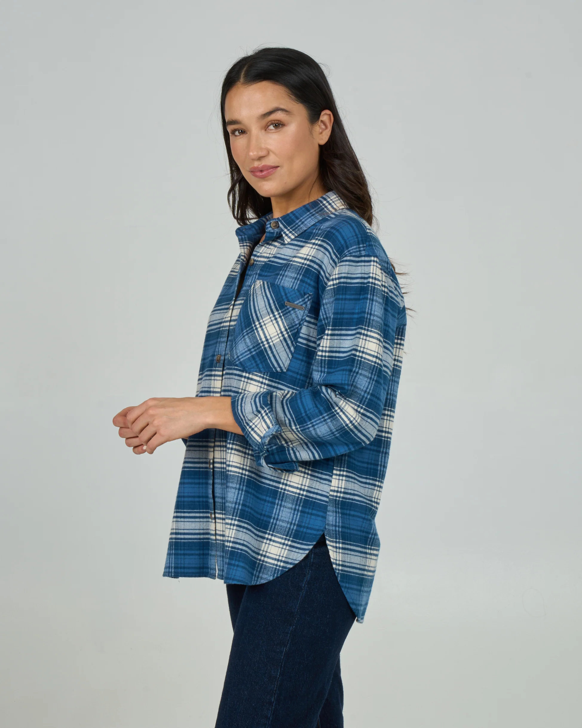 Shore Break Flannel - Midnight Navy - Image 3
