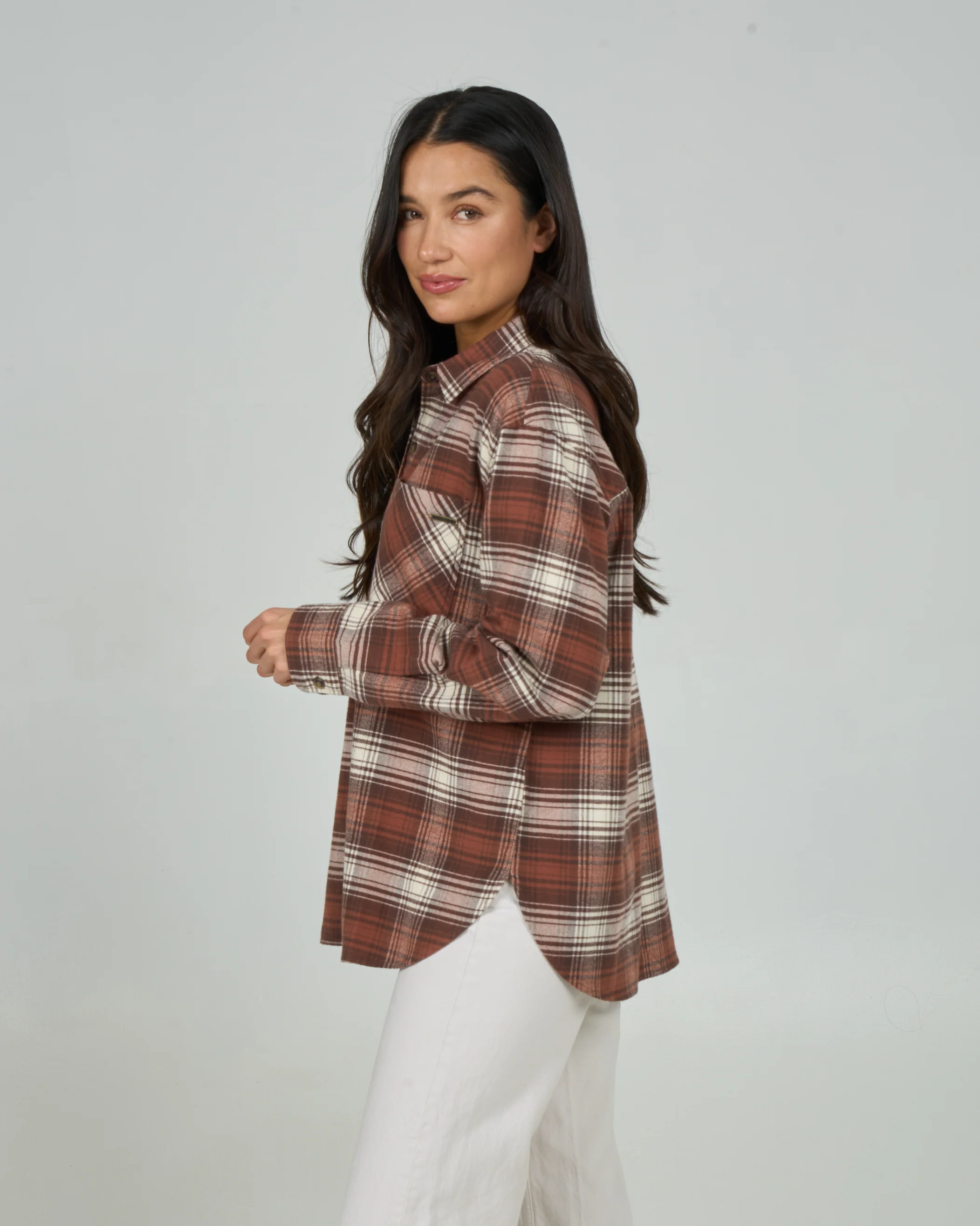 Shore Break Flannel - Rustic Red - Image 3