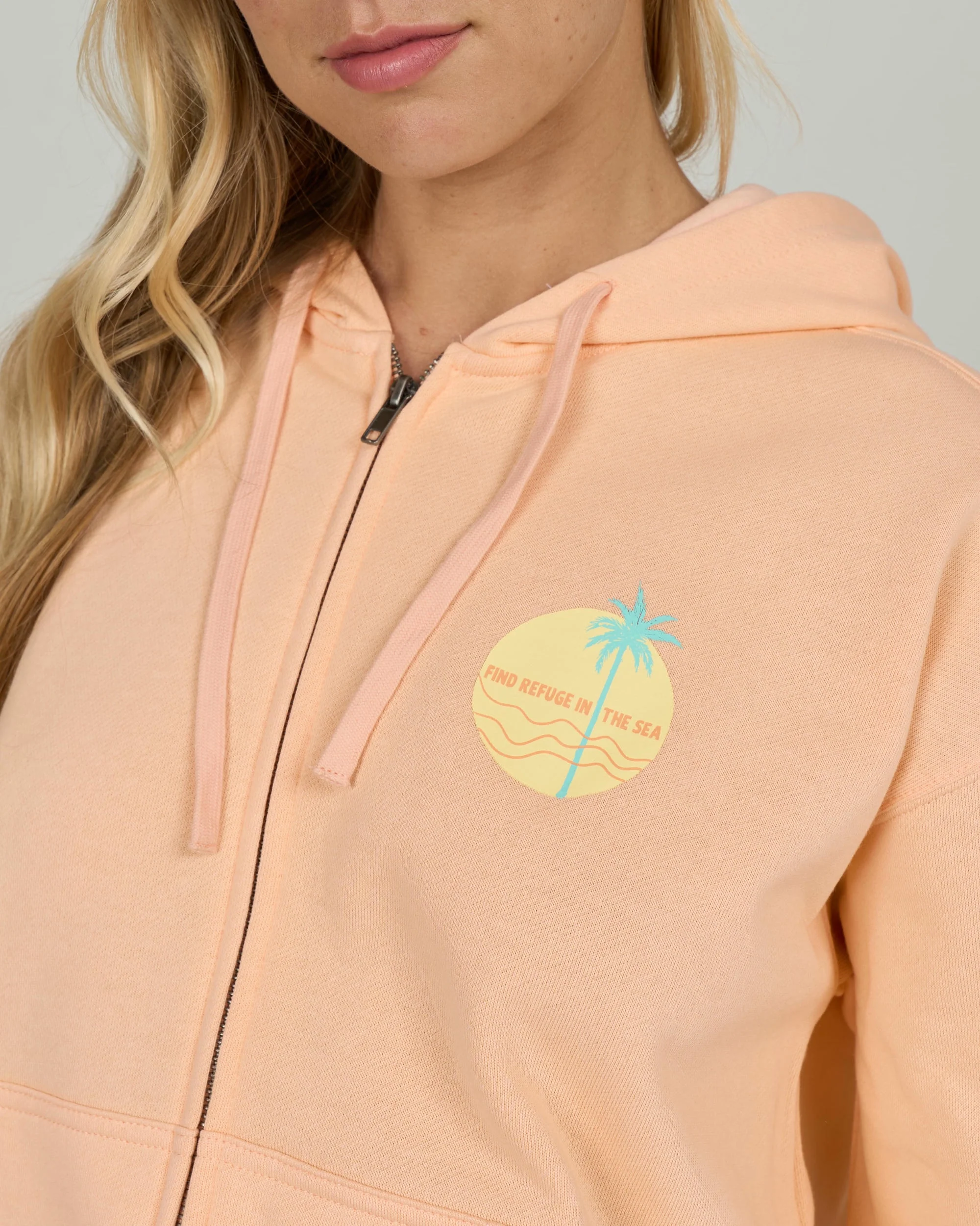 Simplicity Zip Hoody - Apricot - Image 5
