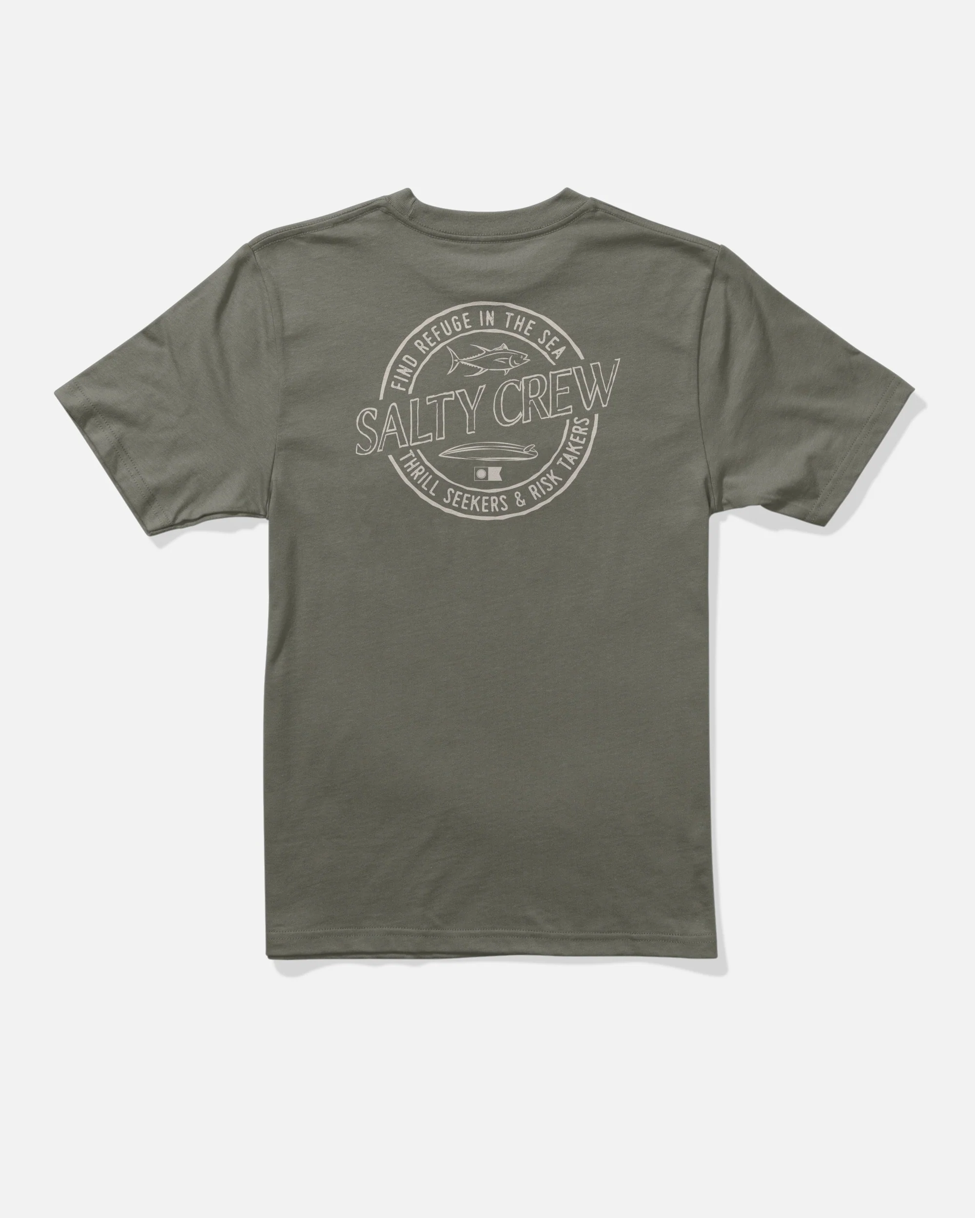 Skewed  S/S  Tee Kids - Dusty Olive - Image 2