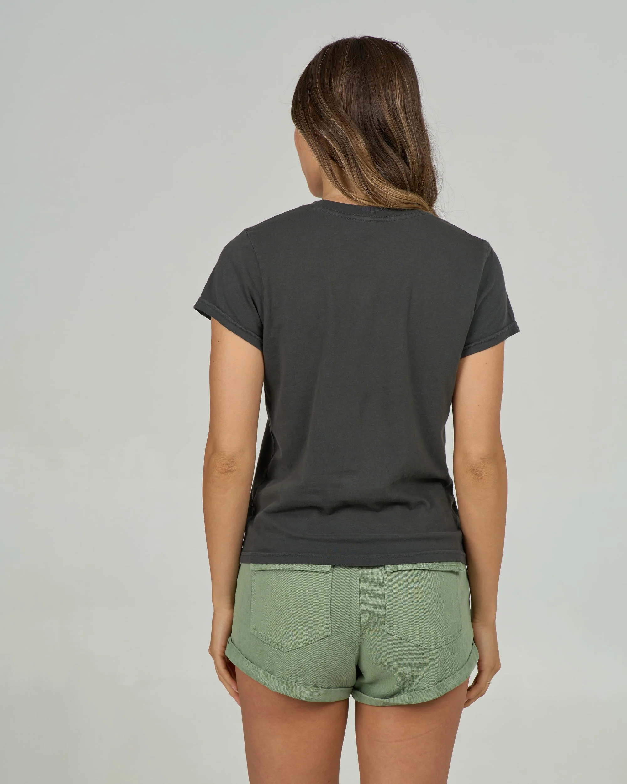 Stamped Modern Tee - Charcoal - Image 2