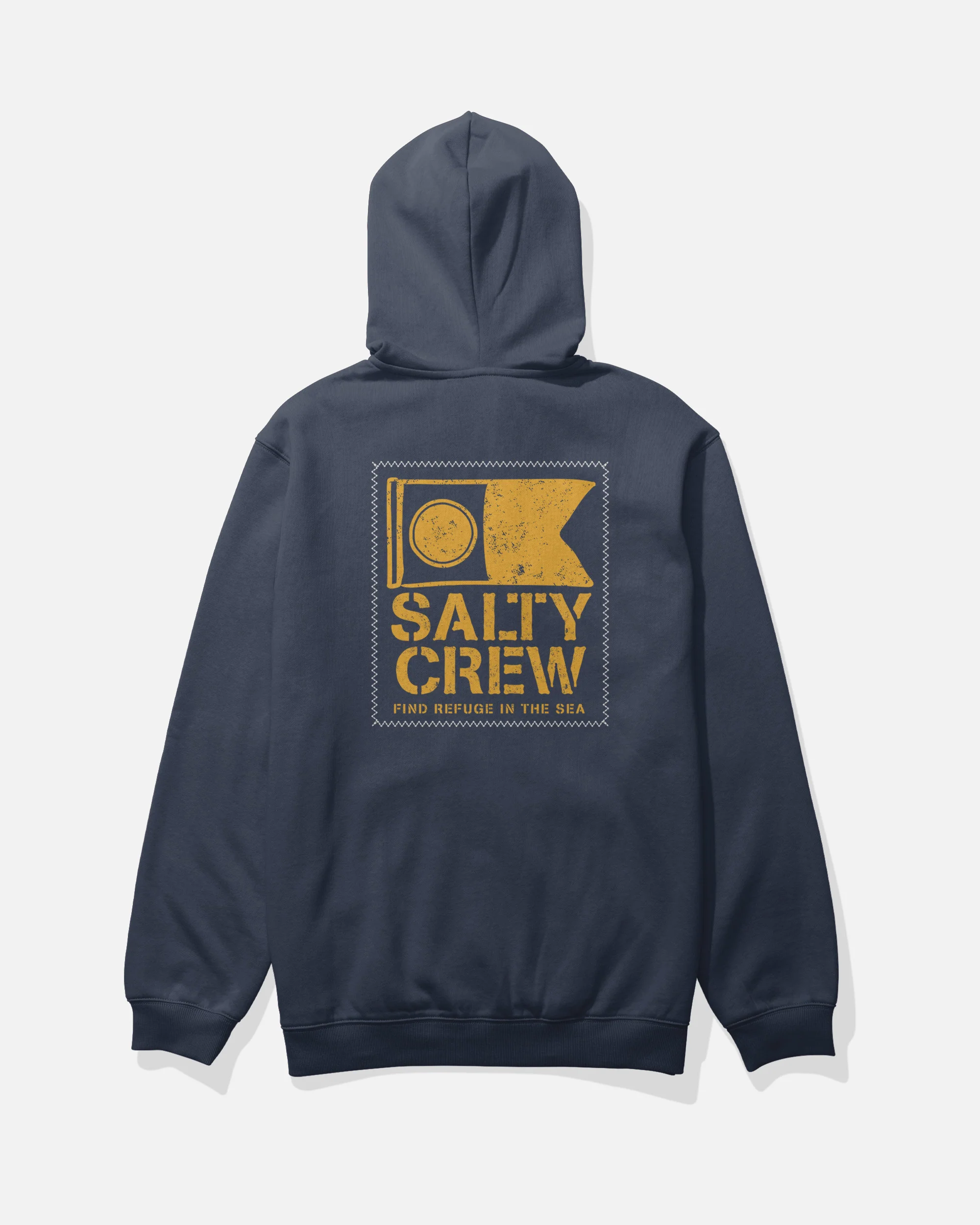 Stitched Zip Fleece - Navy