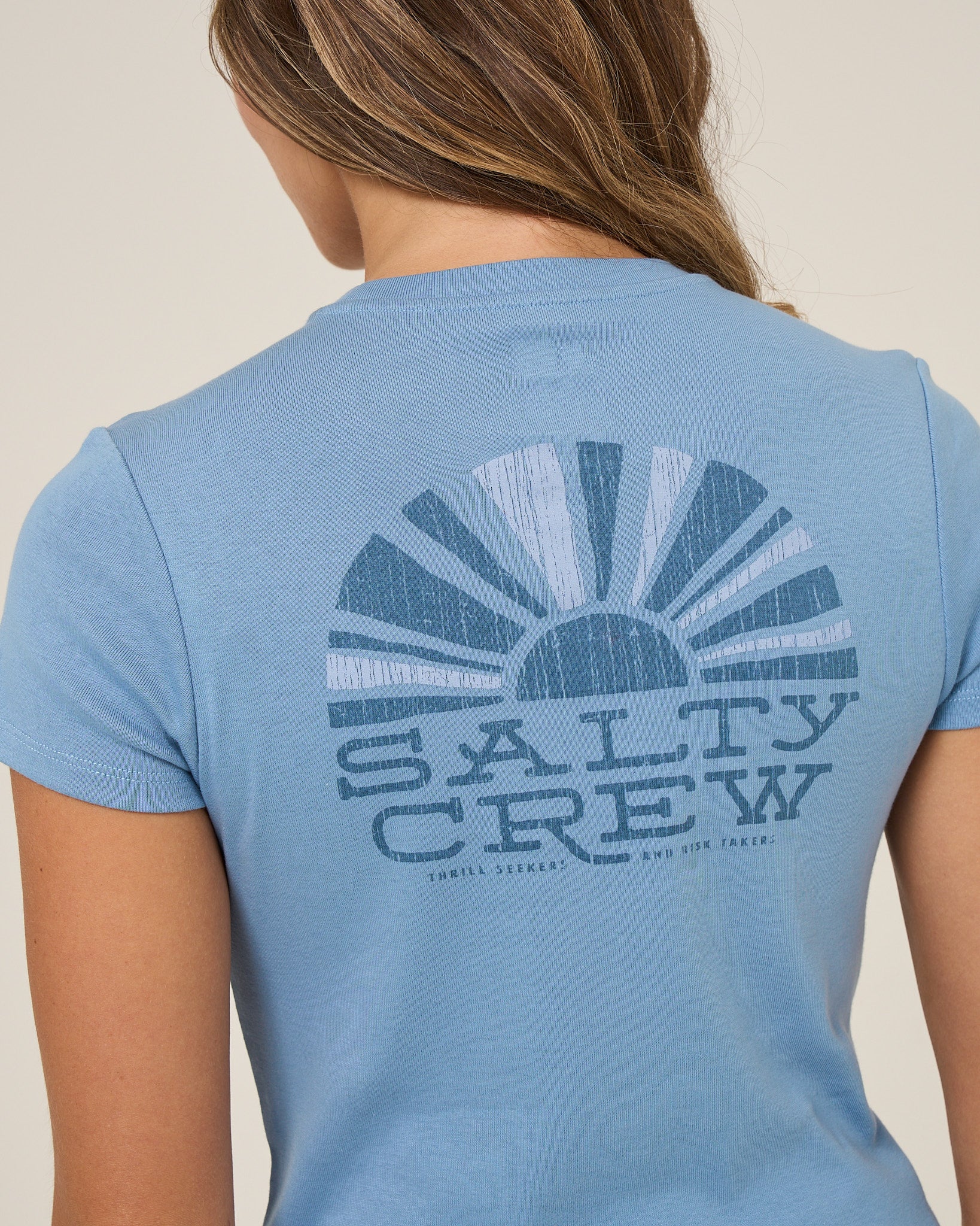 Sunshine Baby Tee - Ash Blue - Image 3