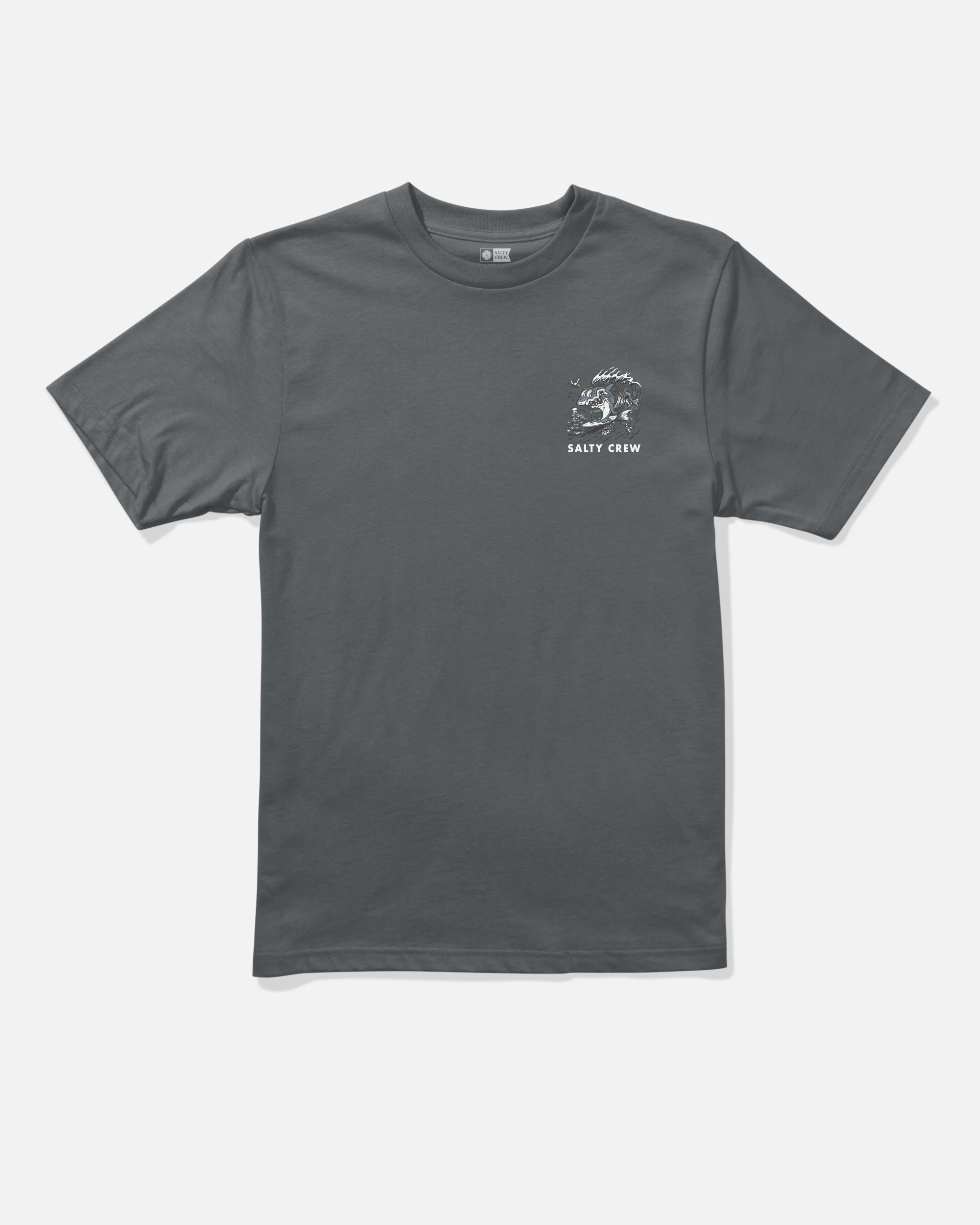 Surf Shark Ss Tee Kids - Charcoal - Image 2