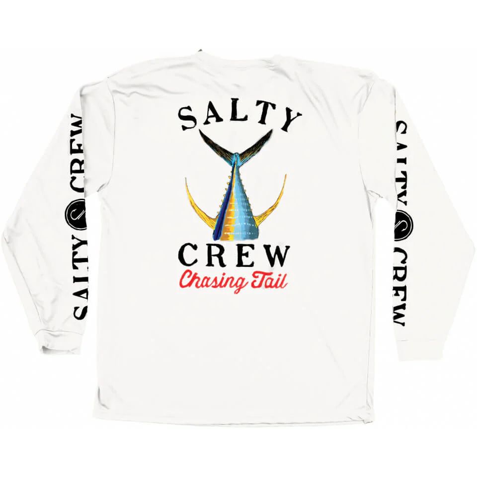 Tailed  L/S Tech Tee Rashguard - White - Image 4