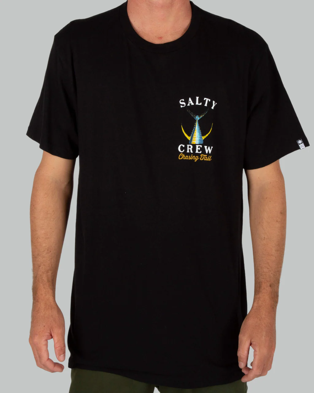 Tailed S/S Tee - Black - Image 3