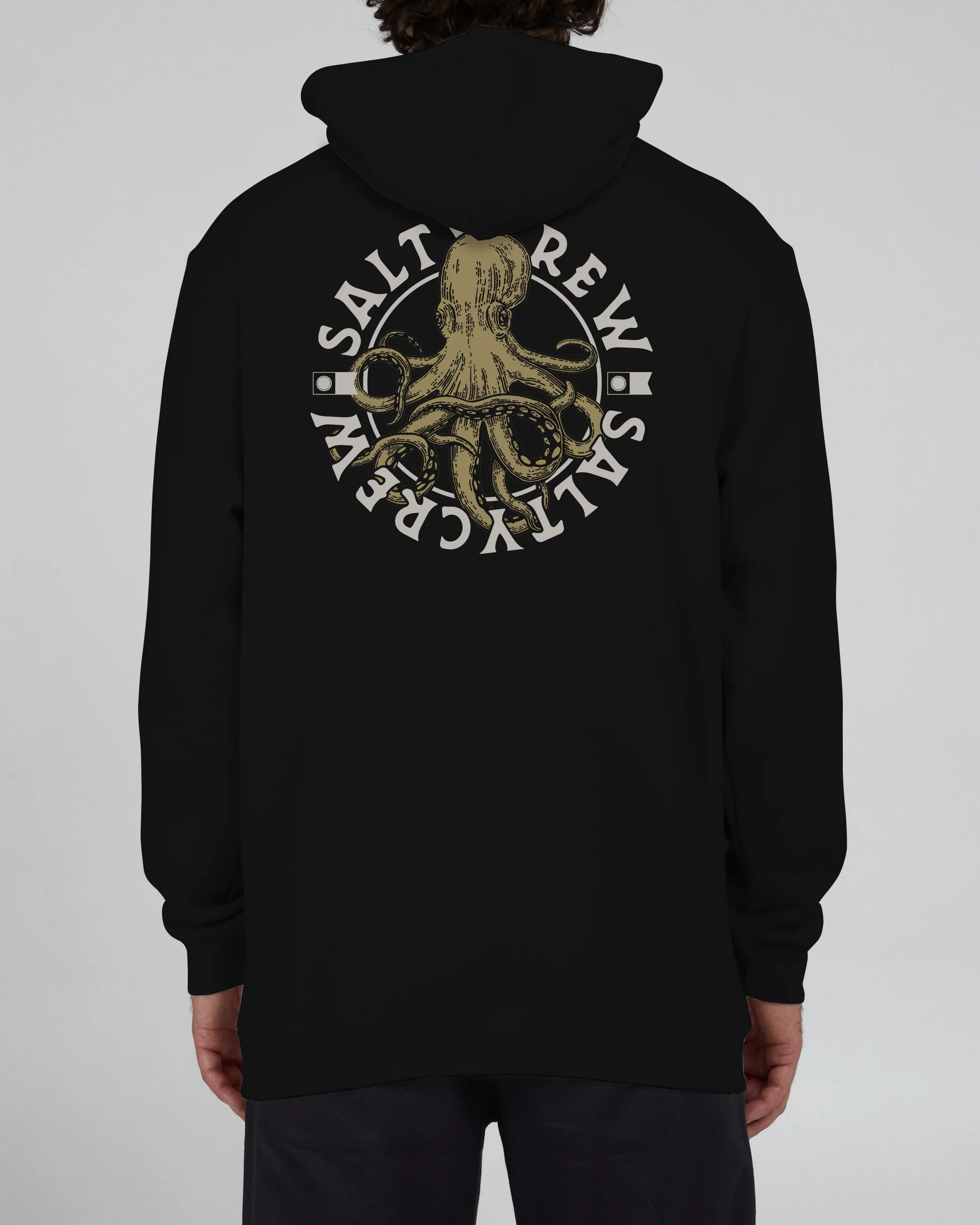 Tentacles Hooded Fleece - Black - Image 3