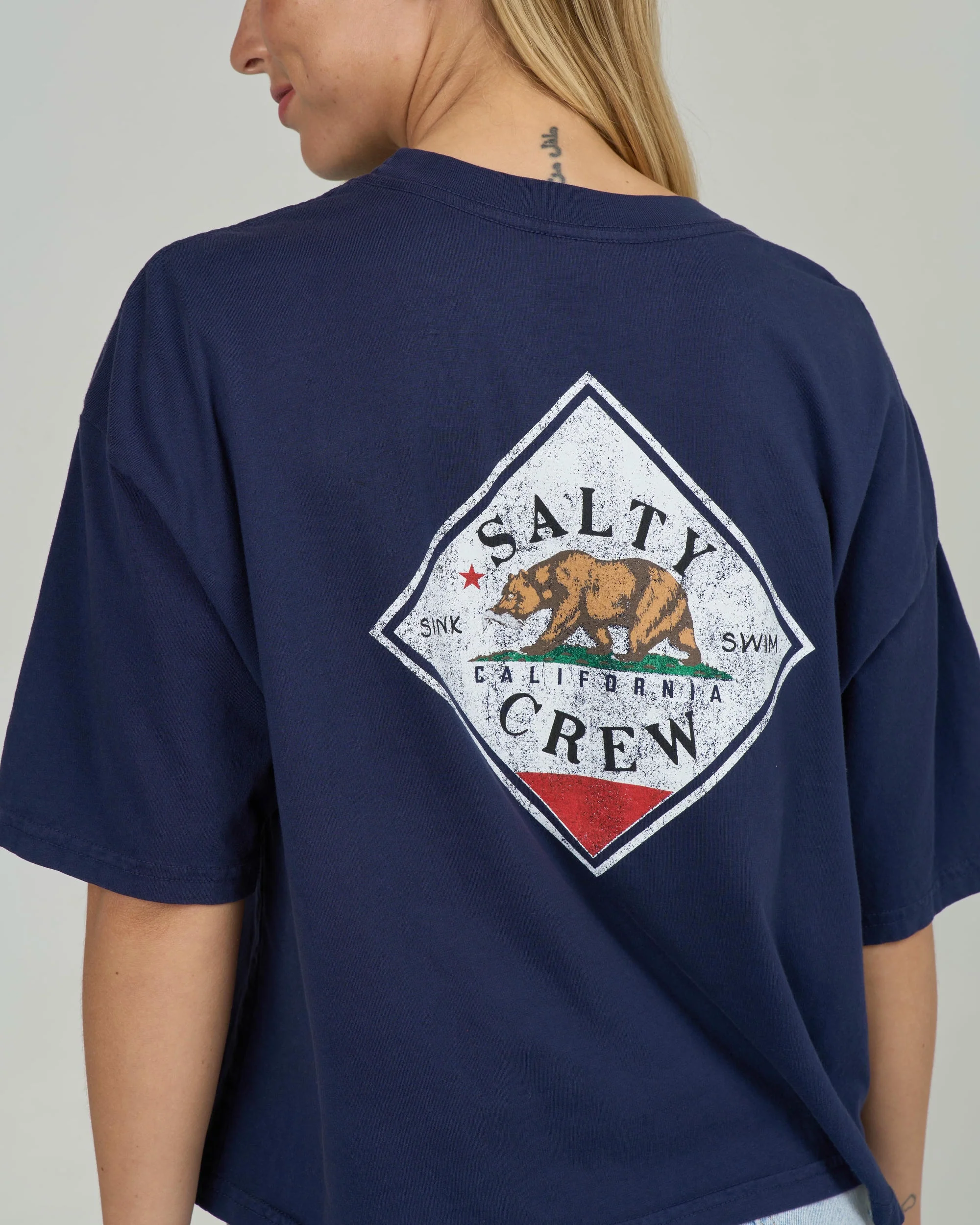 Tippet Cali Skimmer Tee - Bright Navy - Image 5