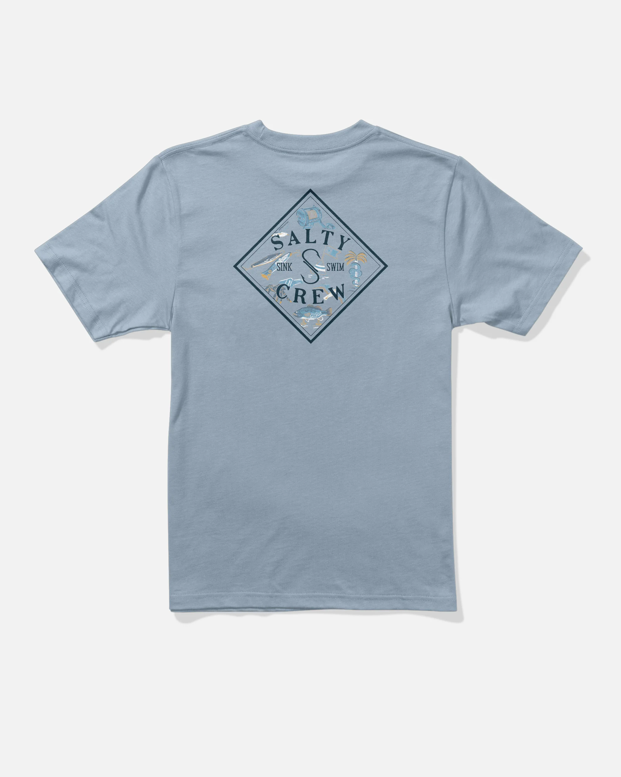 Tippet Fill Ss Tee Kids - Blue Fog - Image 2