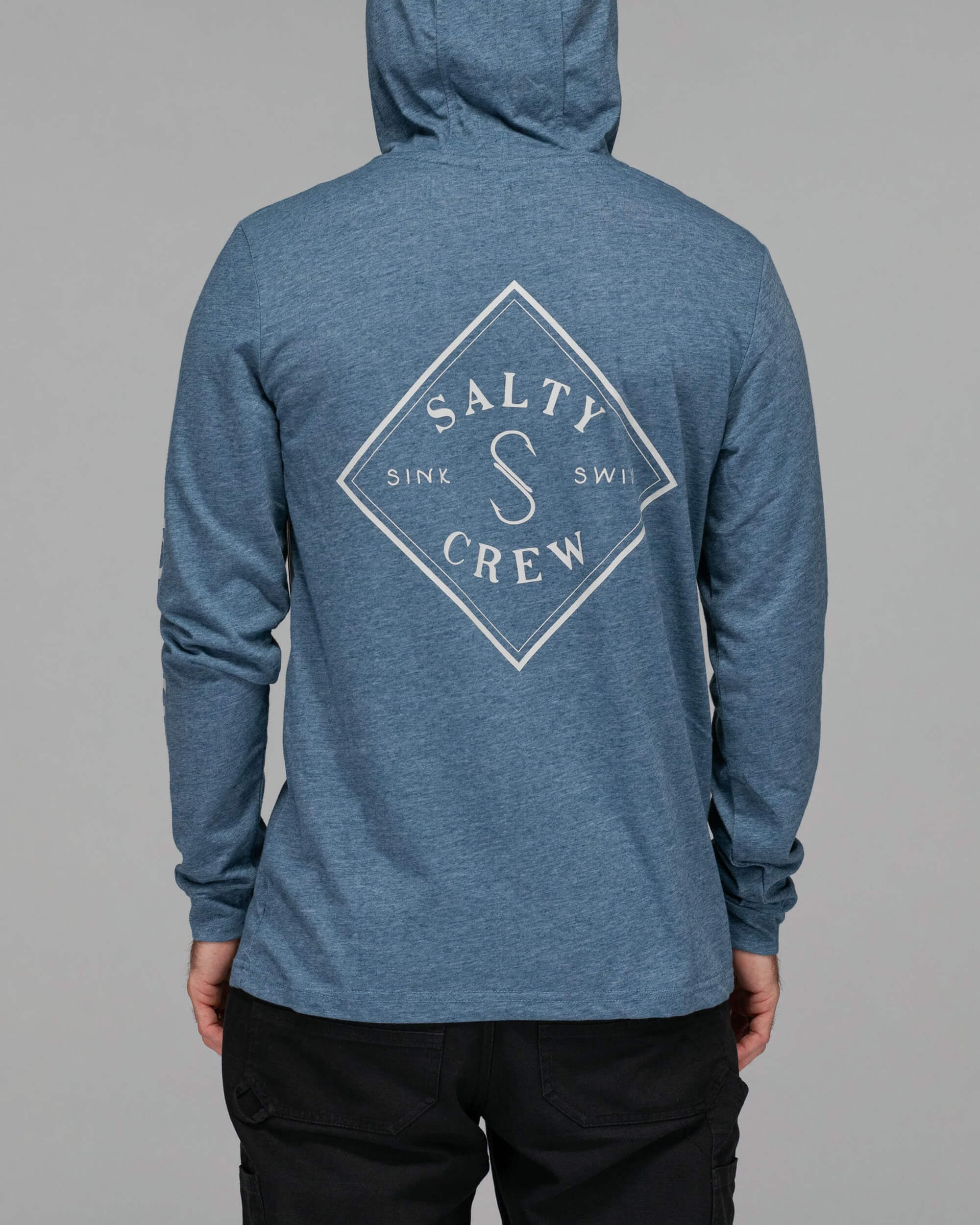 Tippet Pocket Hood Tech Tee - Slate - Image 4
