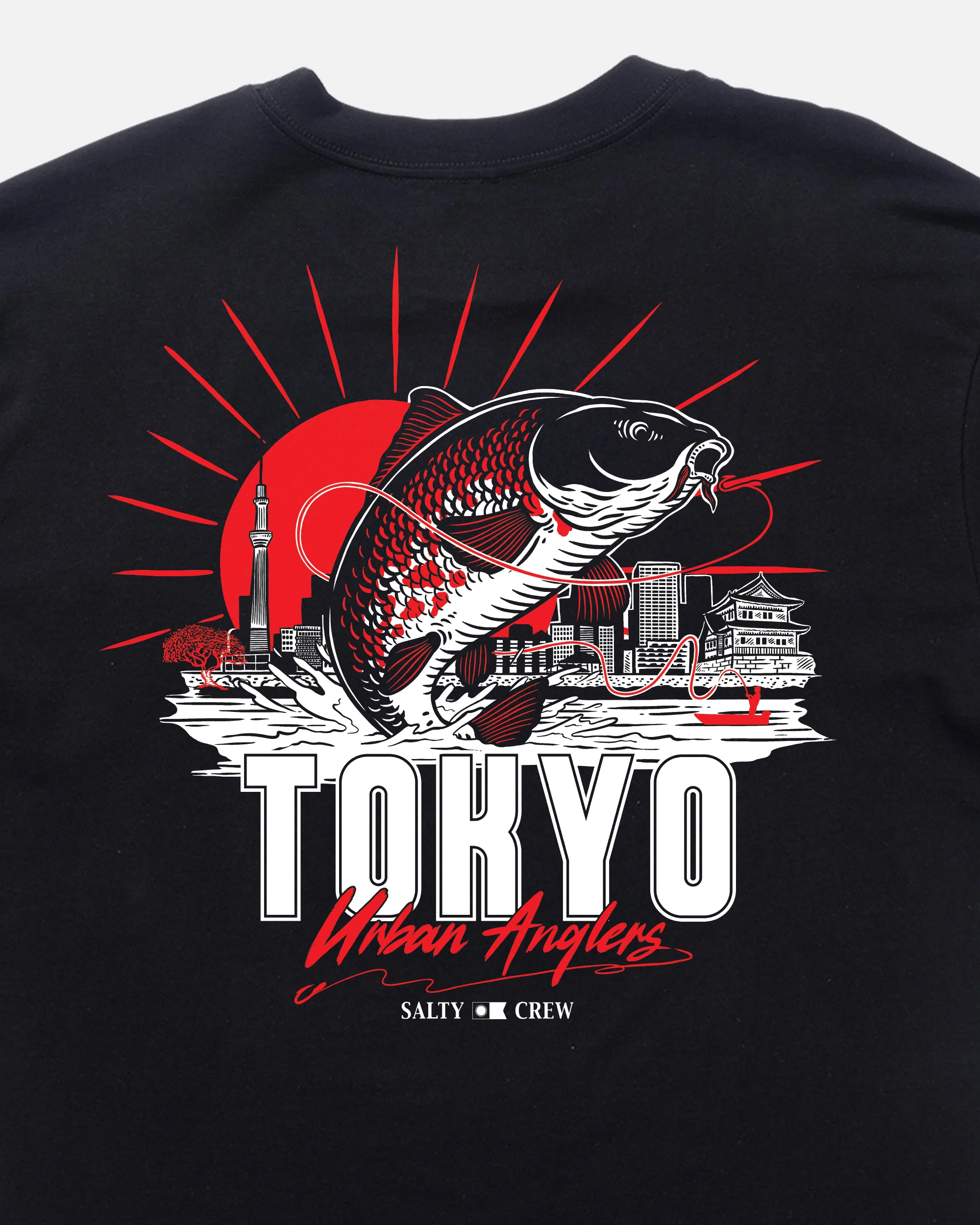 Tokyo Urban Angler Ss Tee - Black - Image 2