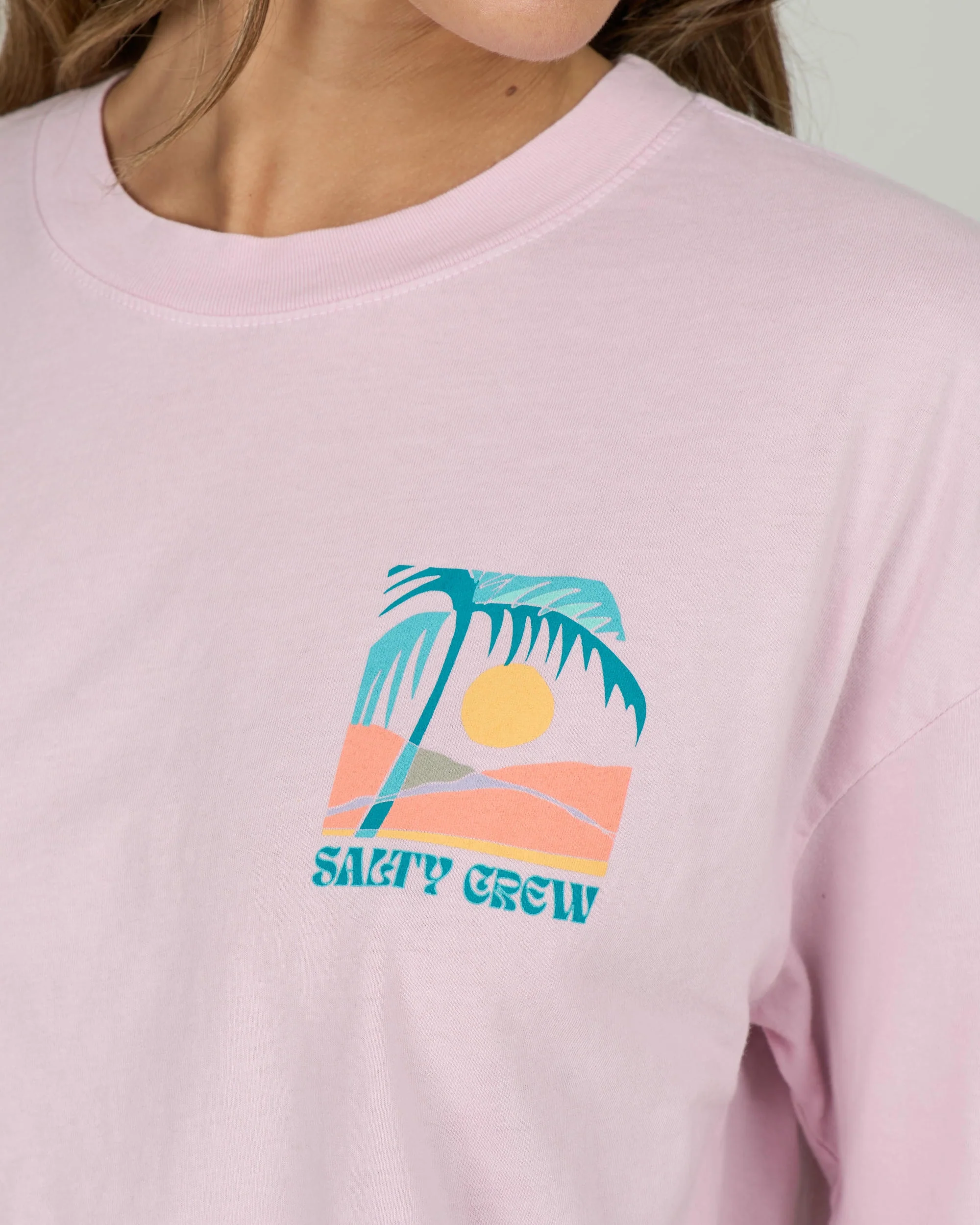 Travel Far Skimmer Tee - Pink Skies - Image 3