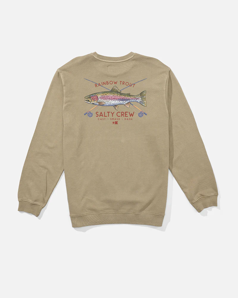 Trout Mount Vintage Crew Fleec - Stone