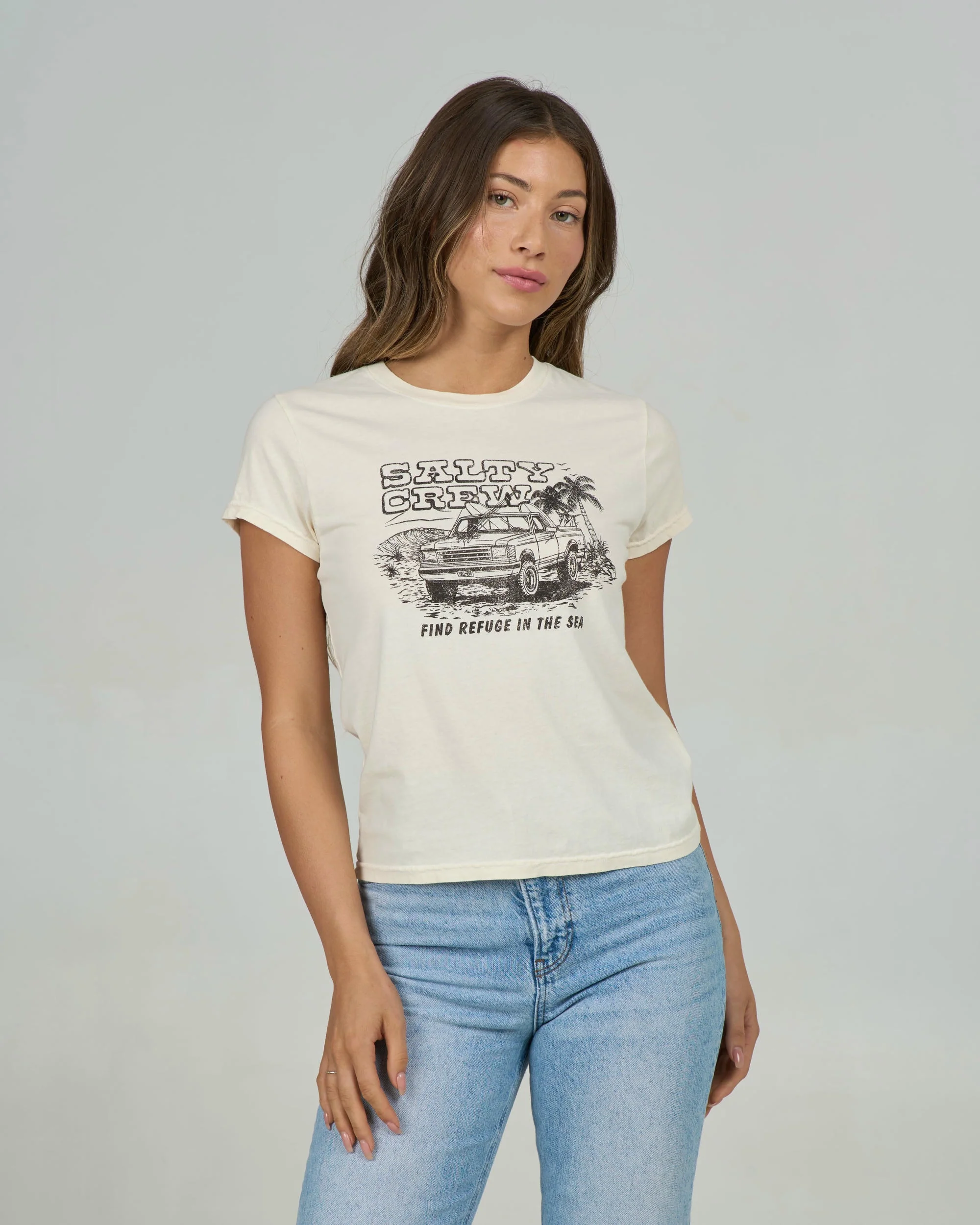 Truck Stop Modern Tee - Off White - Image 3