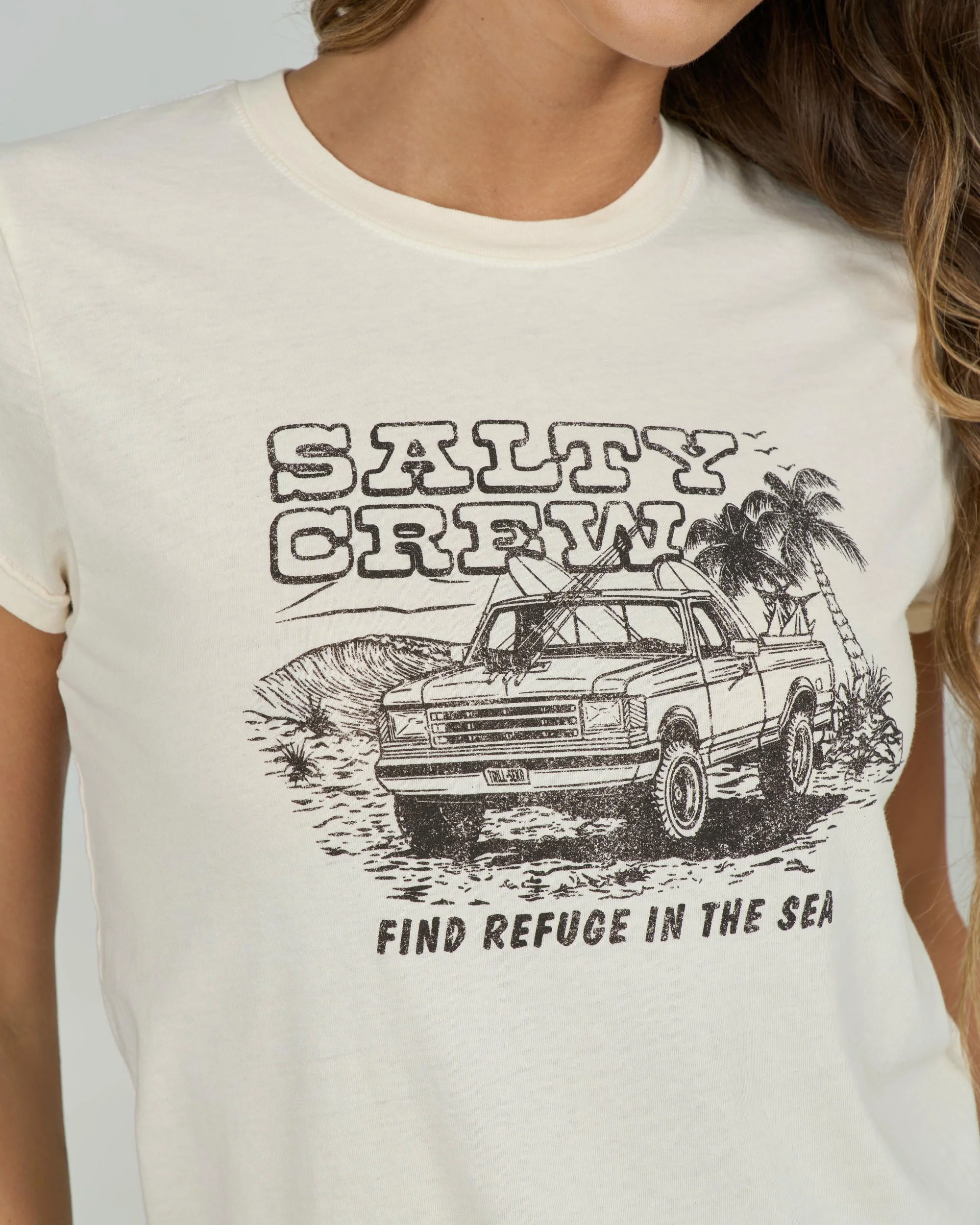 Truck Stop Modern Tee - Off White - Image 4