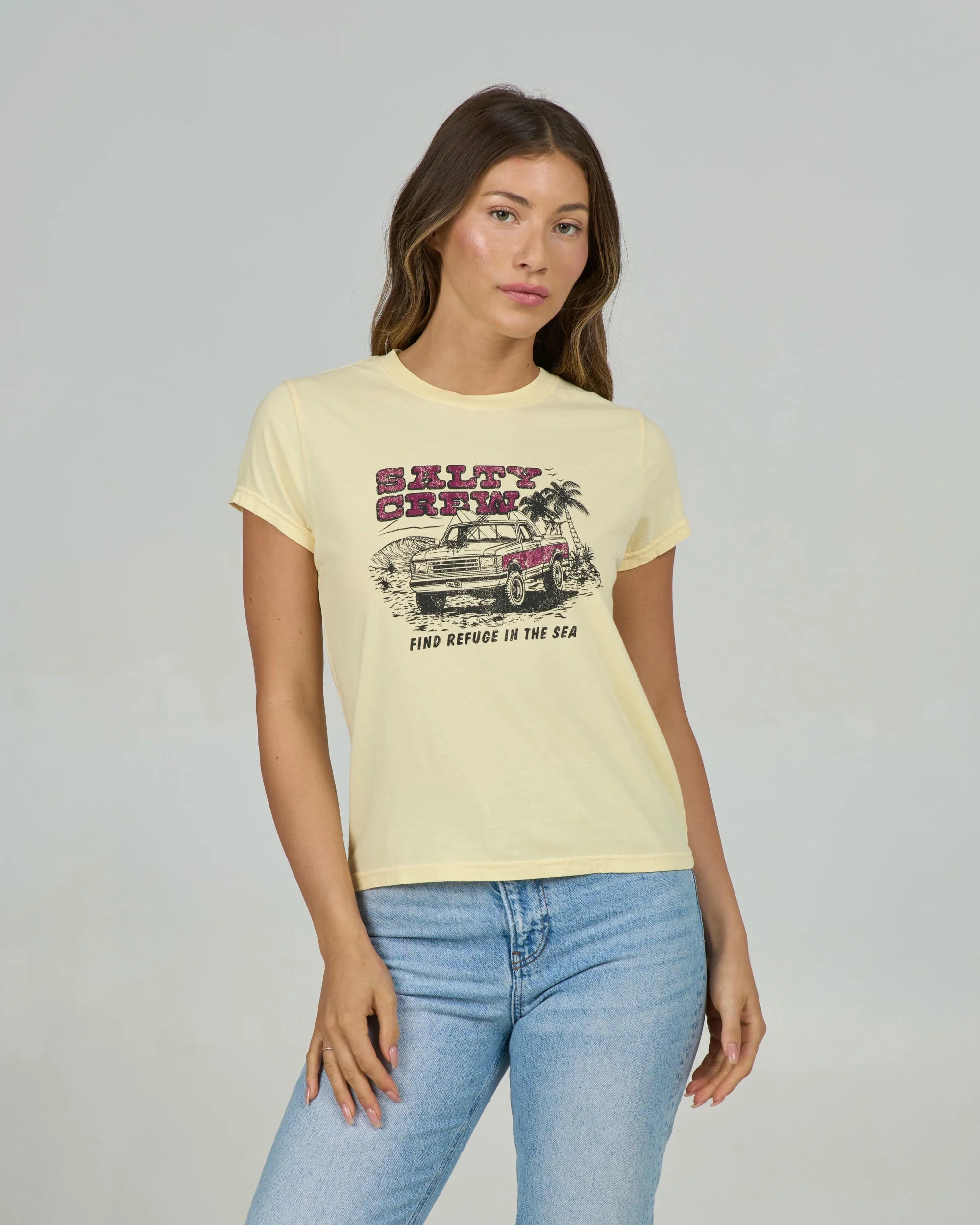 Truck Stop Modern Tee - Sunshine - Image 3