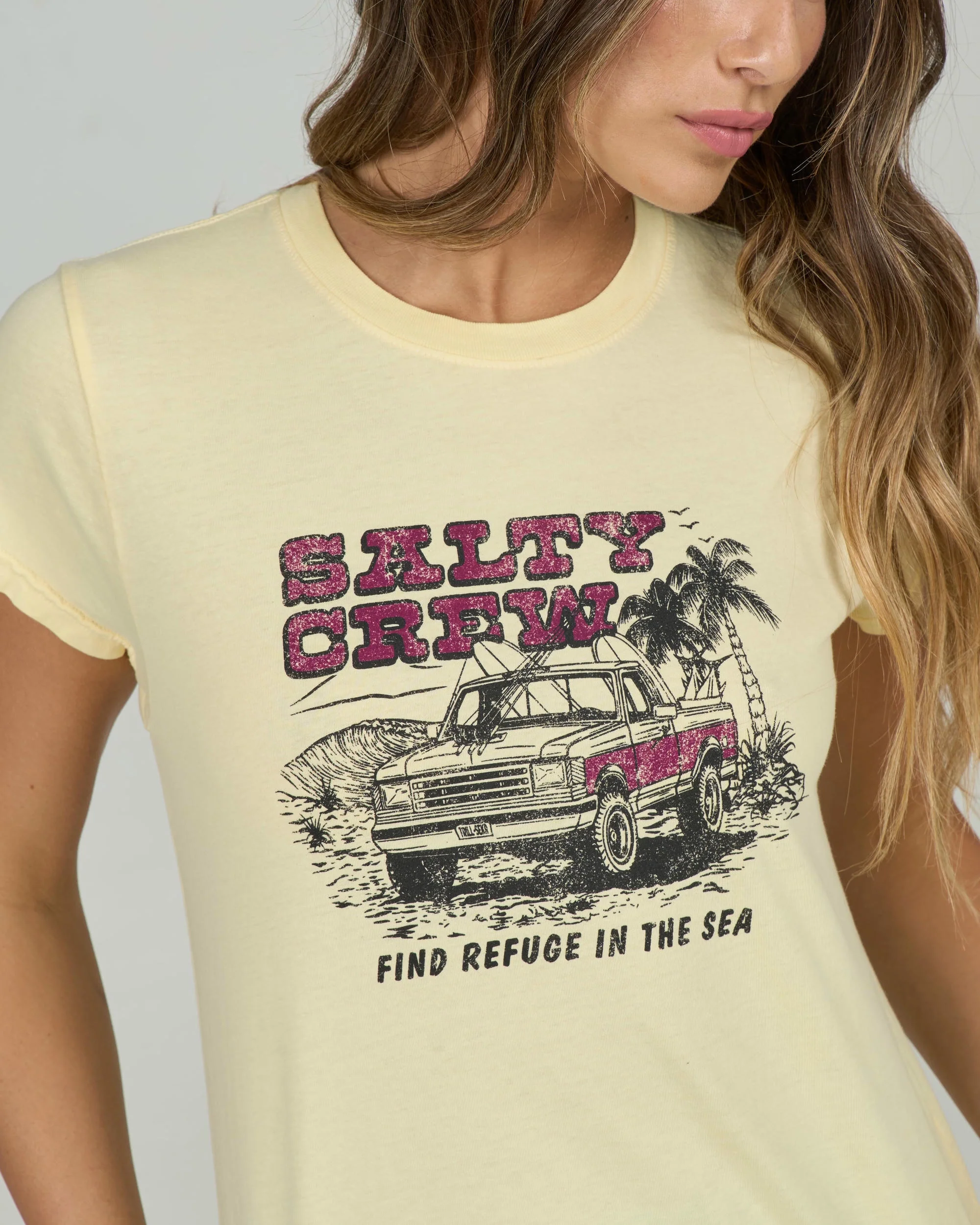 Truck Stop Modern Tee - Sunshine - Image 4