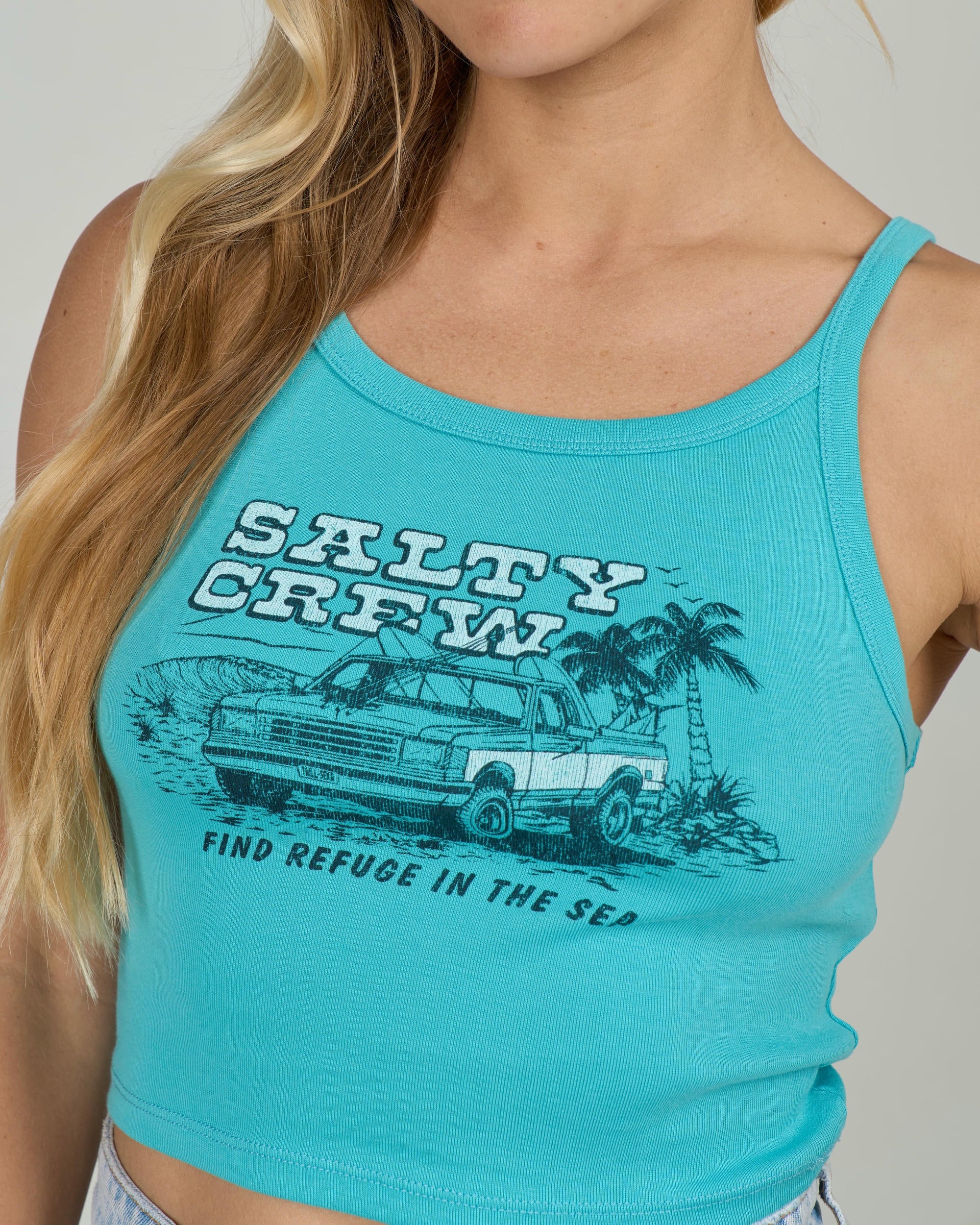 Truck Stop Tank - Turquoise - Image 4