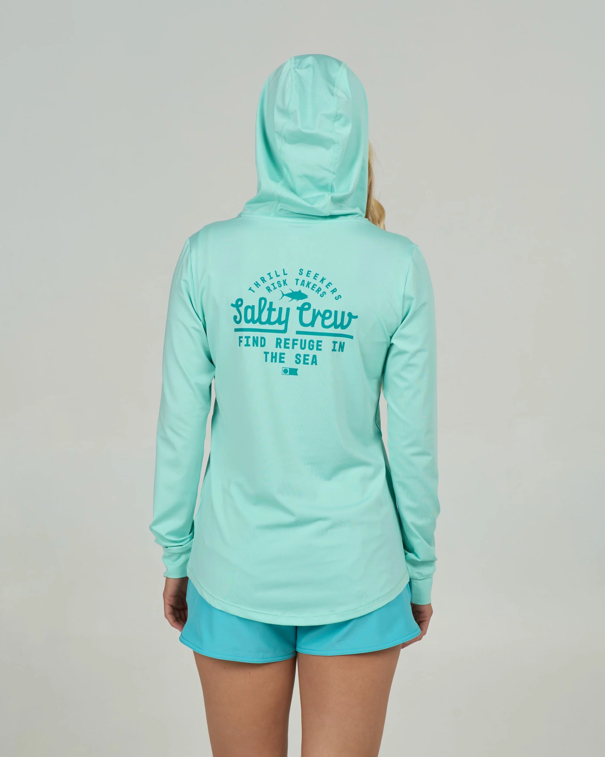 Unscripted Hooded Sunshirt - Mint - Image 2
