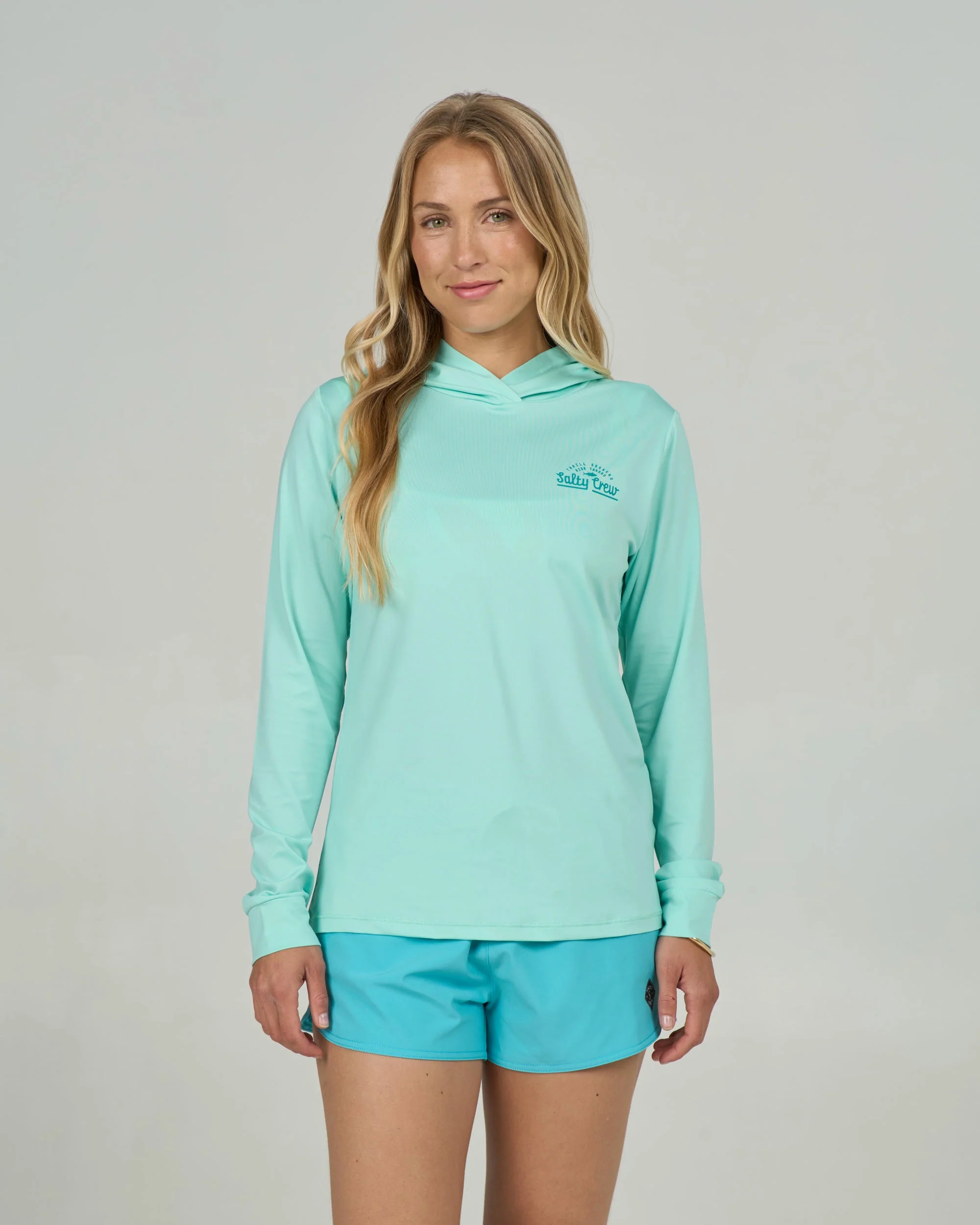 Unscripted Hooded Sunshirt - Mint - Image 3