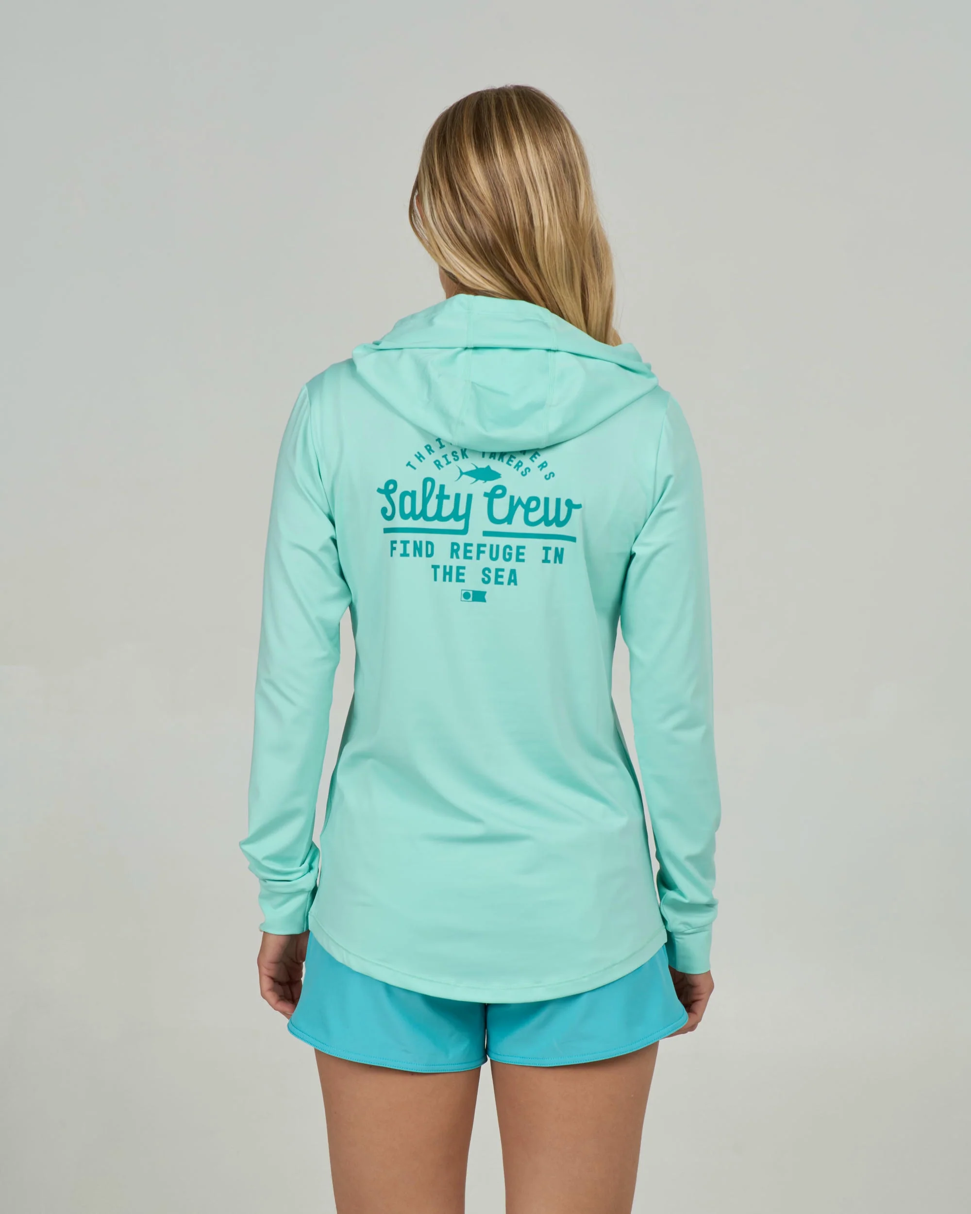 Unscripted Hooded Sunshirt - Mint - Image 4