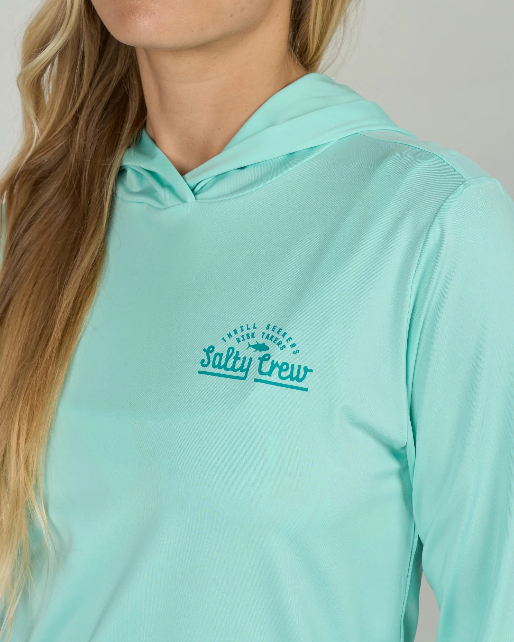 Unscripted Hooded Sunshirt - Mint - Image 5