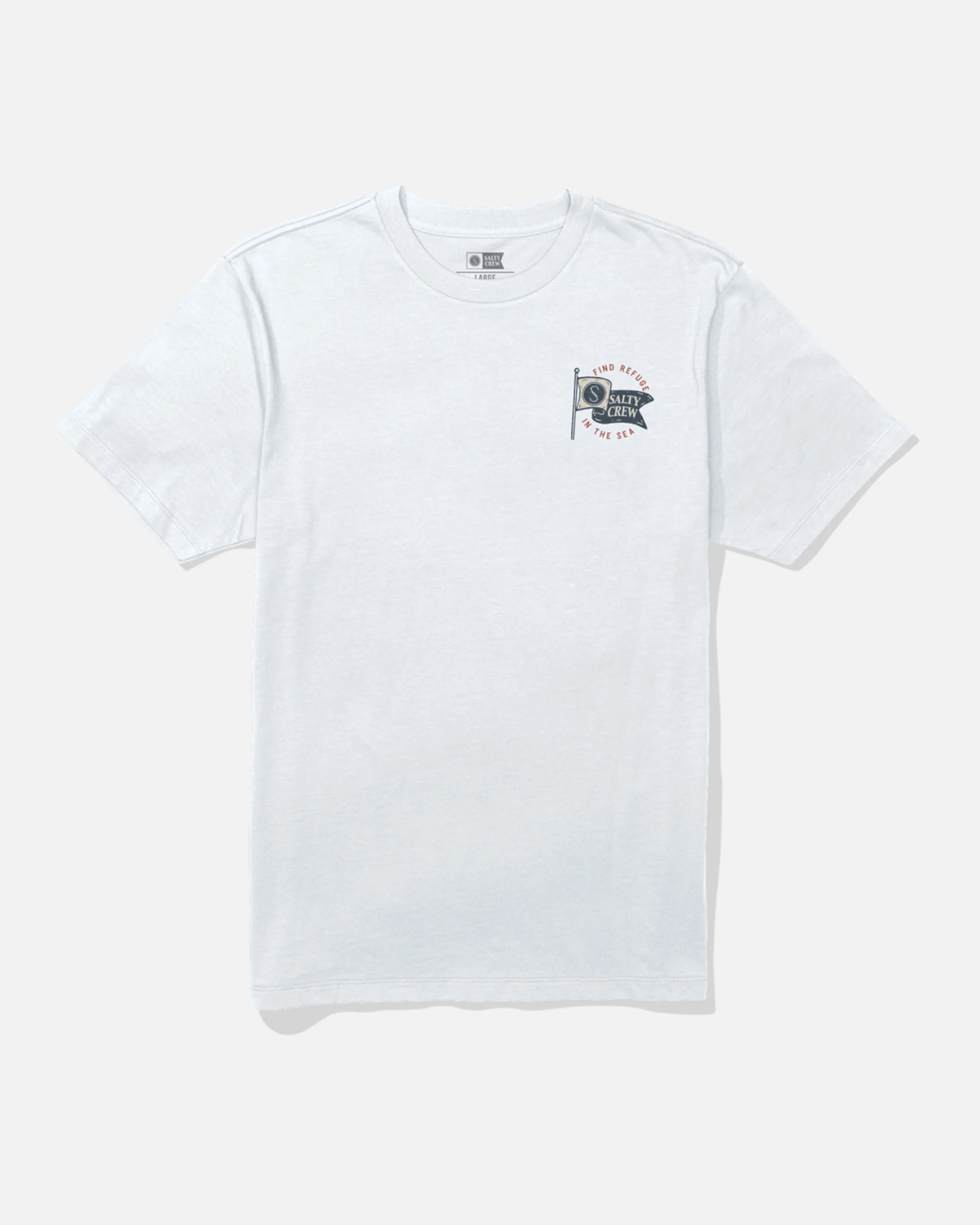 Wavey Ss Tee - White - Image 2