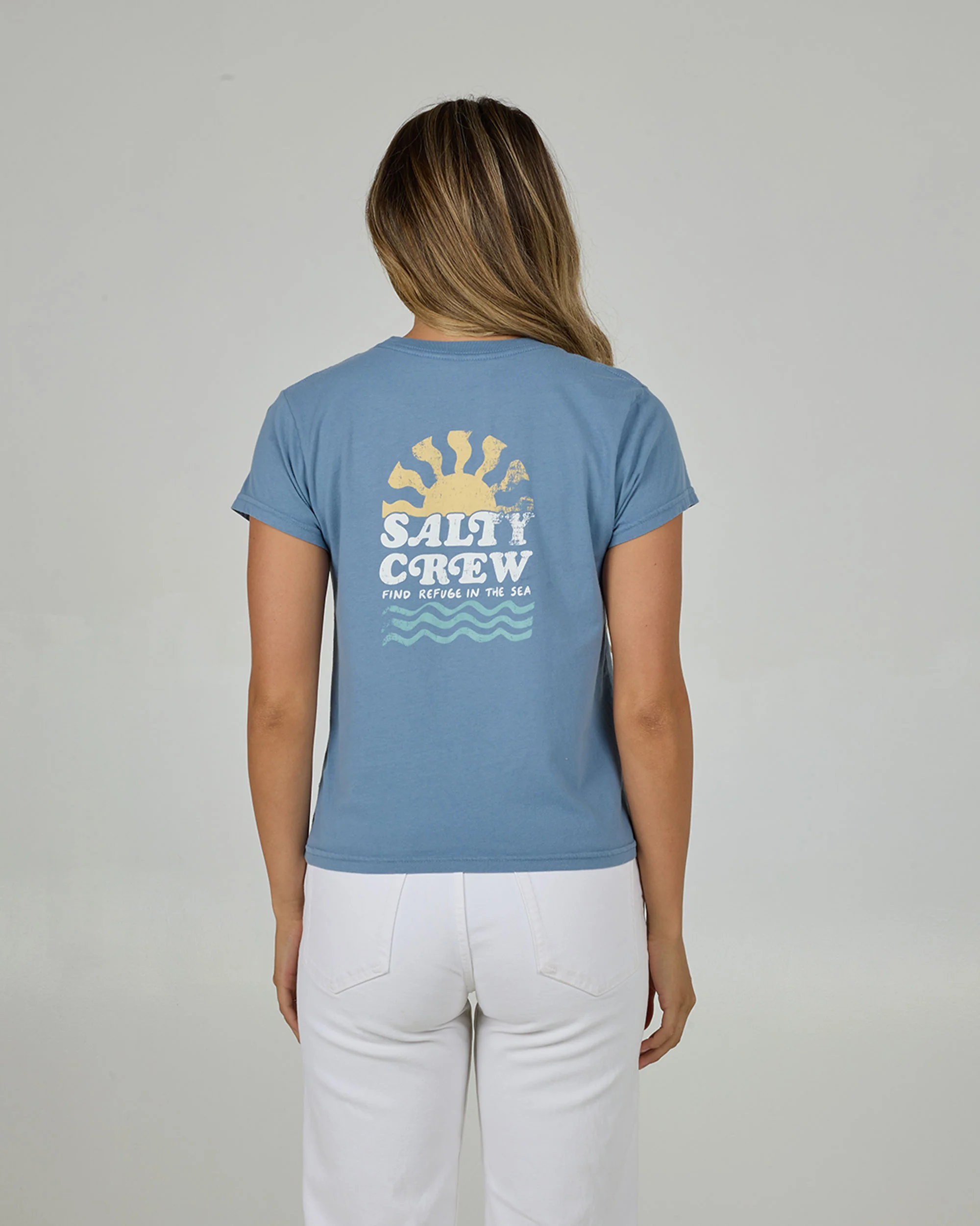 West Bound Modern Tee - Dusty Blue - Image 2