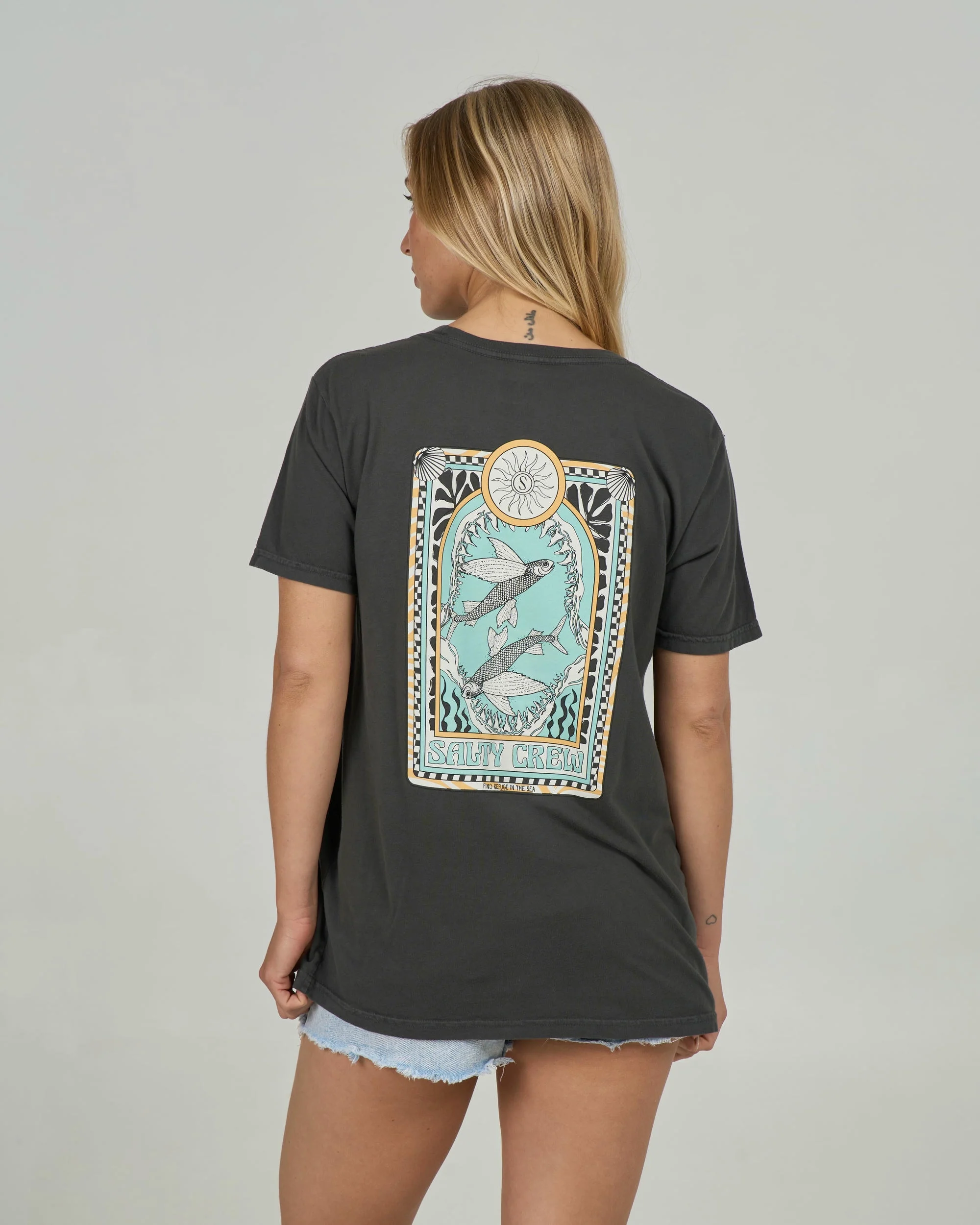 Zodiac B.f. Tee - Charcoal - Image 2